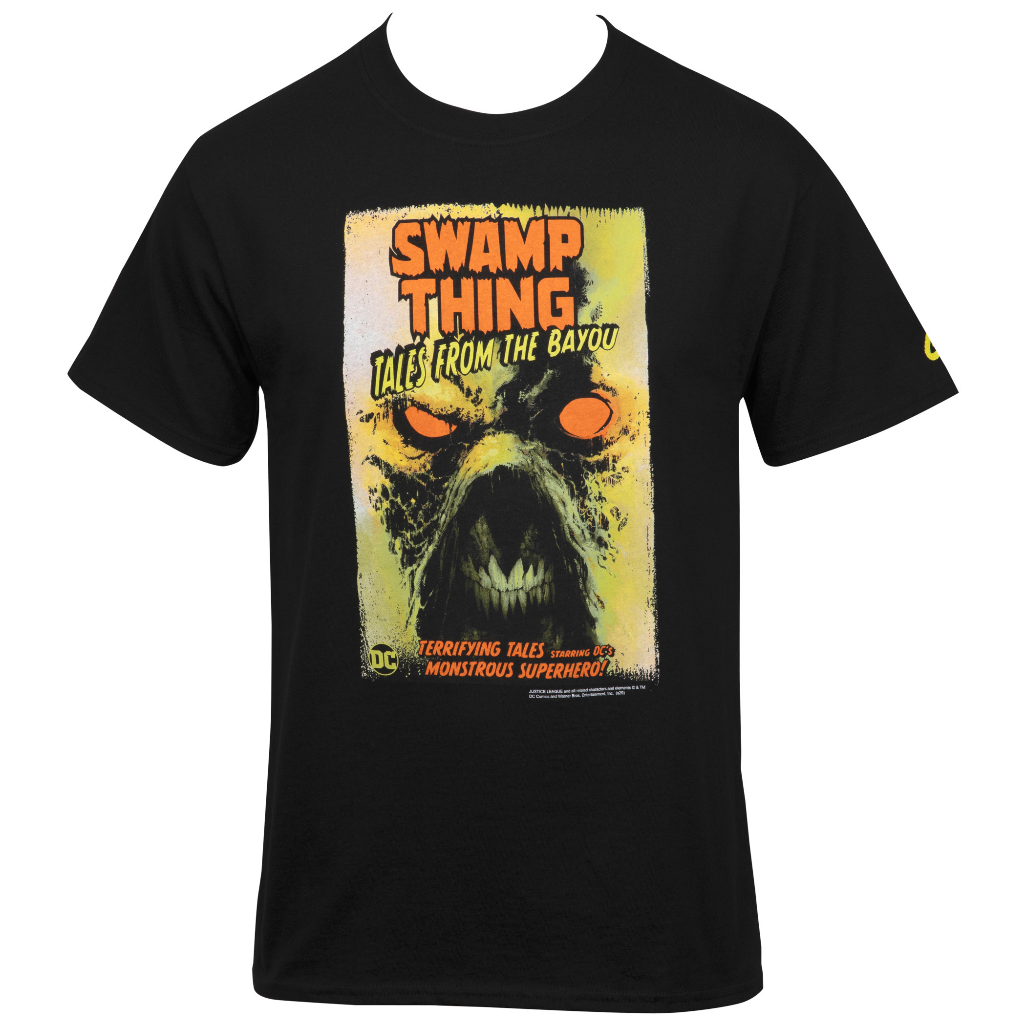 DC Comics Swamp Thing Tales from the Bayou Comic Cover T-Shirt, Black