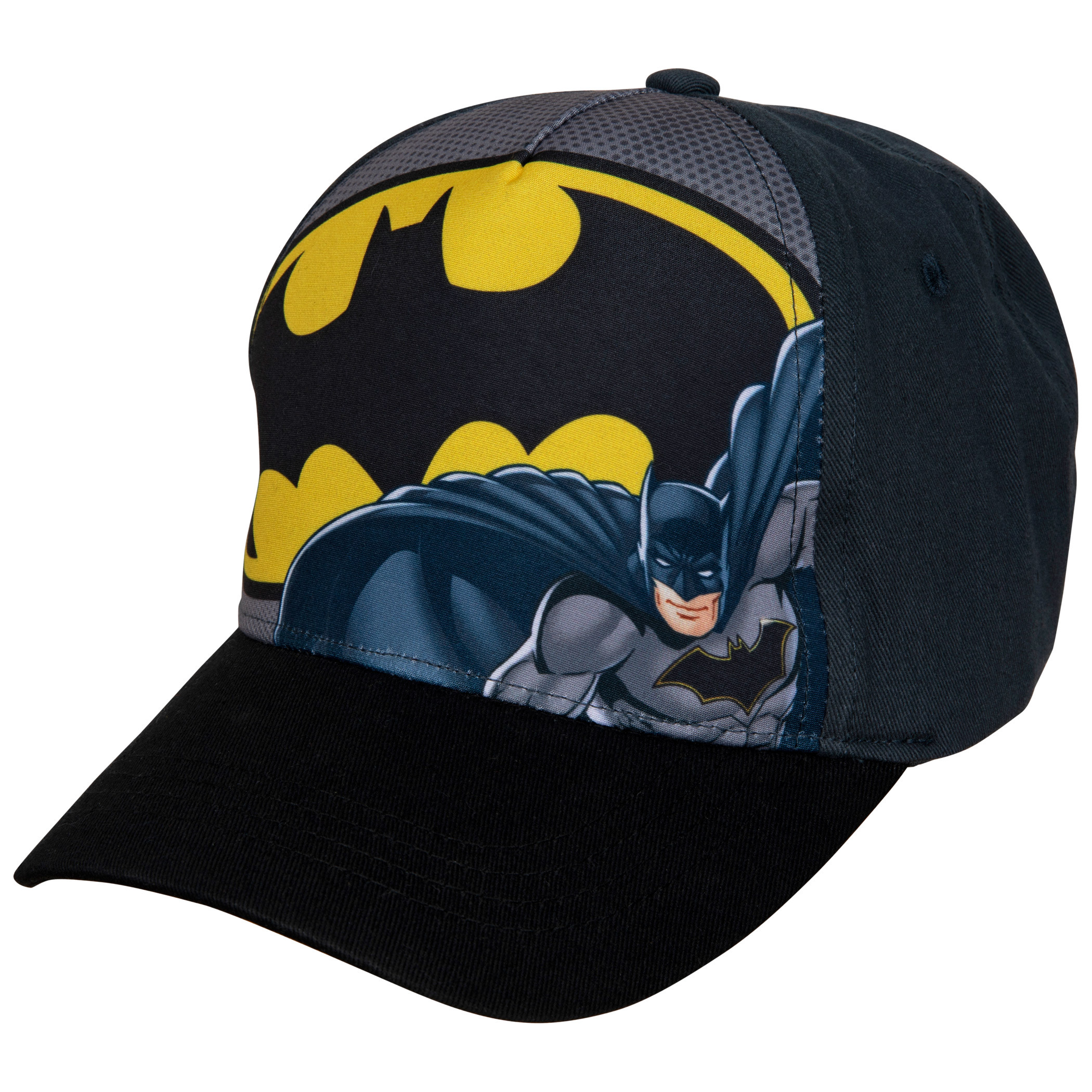 Batman Classic Symbol Curved Brim Hat, Grey