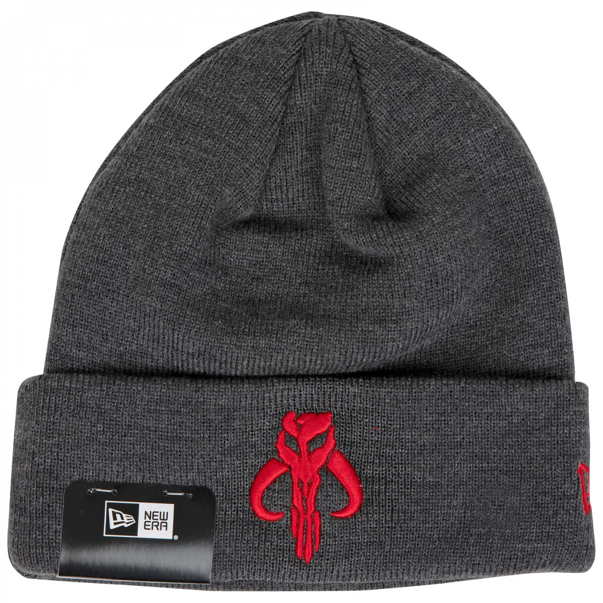 Star Wars Boba Fett Mythosaur Knit Cuff Grey New Era Beanie, Grey