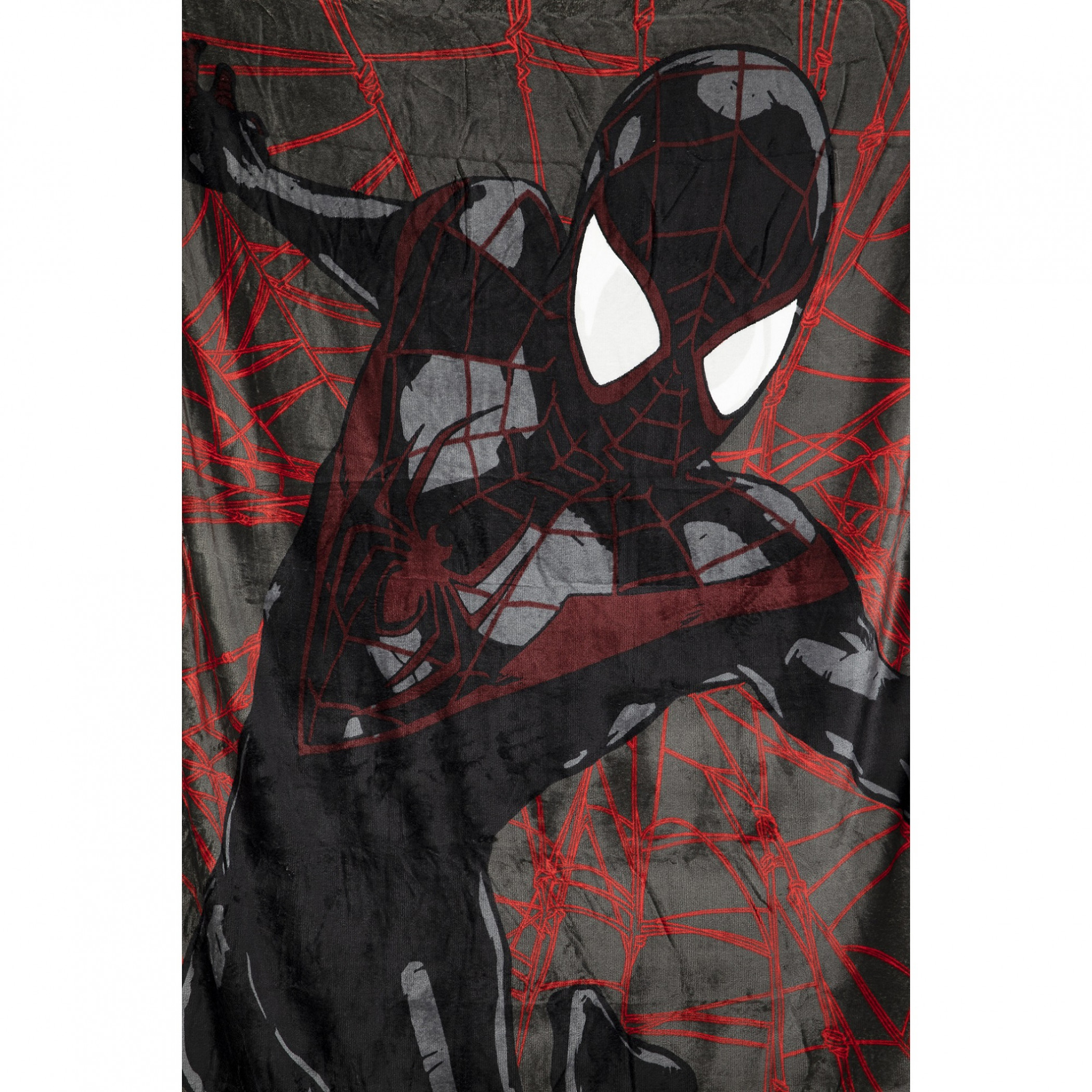 Marvel Miles Morales Spider-Man Webs New Kids Throw Blanket, Multi-Color