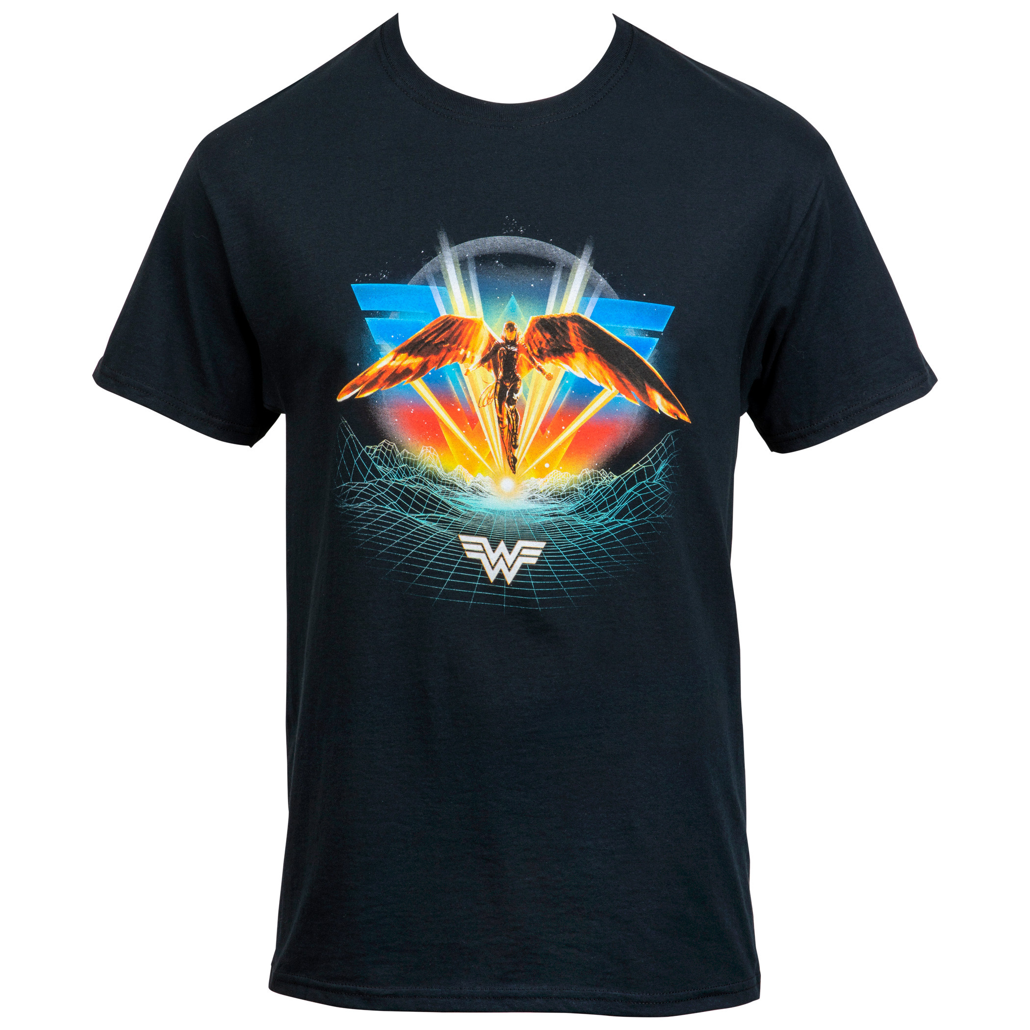 Wonder Woman 1984 Flight Scene with Back Print Women's T-Shirt, Black