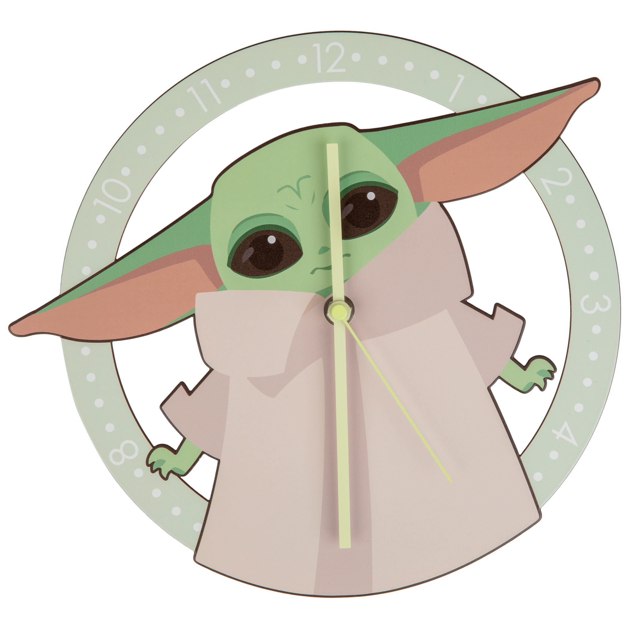 Star Wars The Mandalorian 'The Child' Cute Expression Clock, Multi-Color
