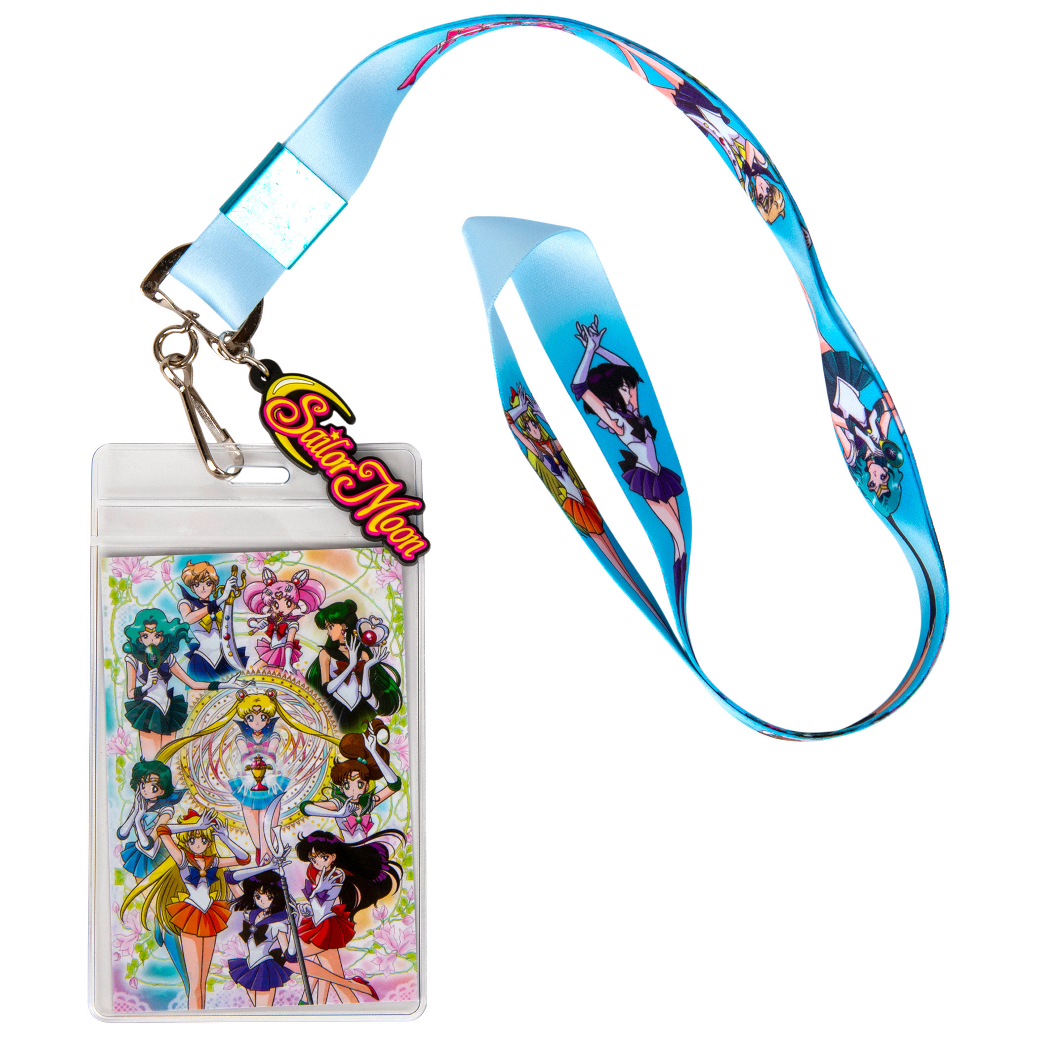 Sailor Moon and Friends ID Badge and Charm Lanyard, Blue