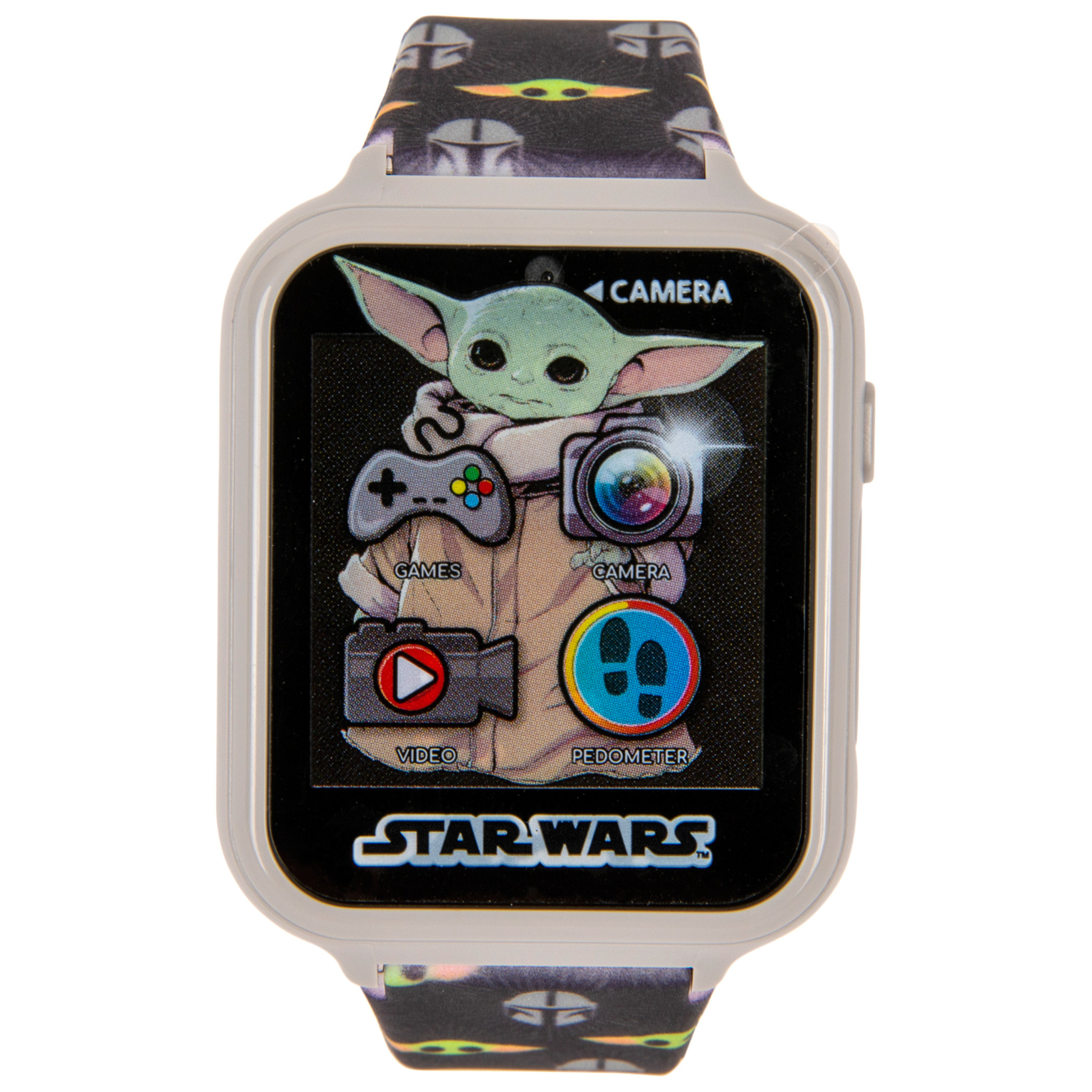Accutime Star Wars The Child from The Mandalorian All Over Print Interactive Kids Watch, Black