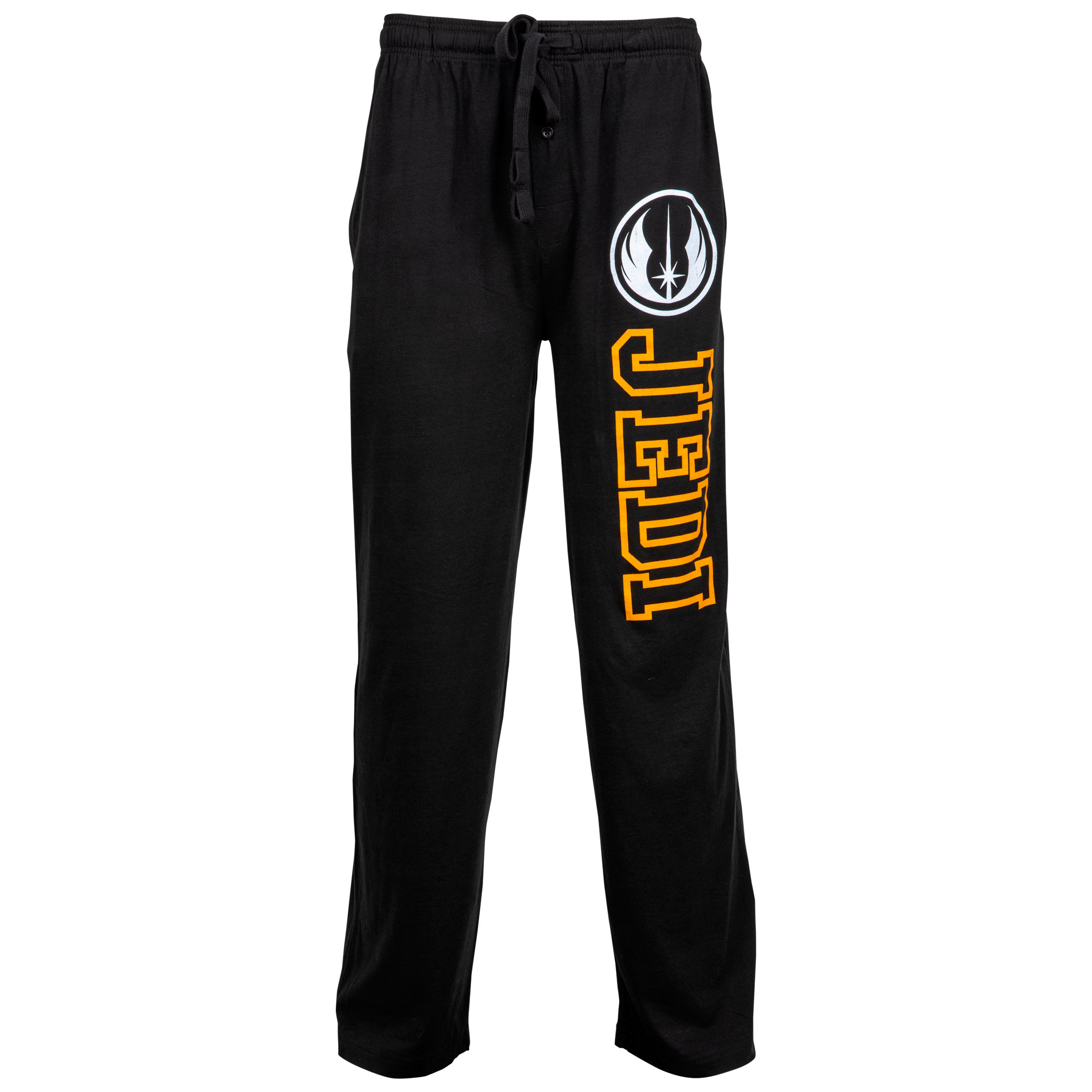 Star Wars Jedi Symbol and Text Unisex Sleep Pants, Black