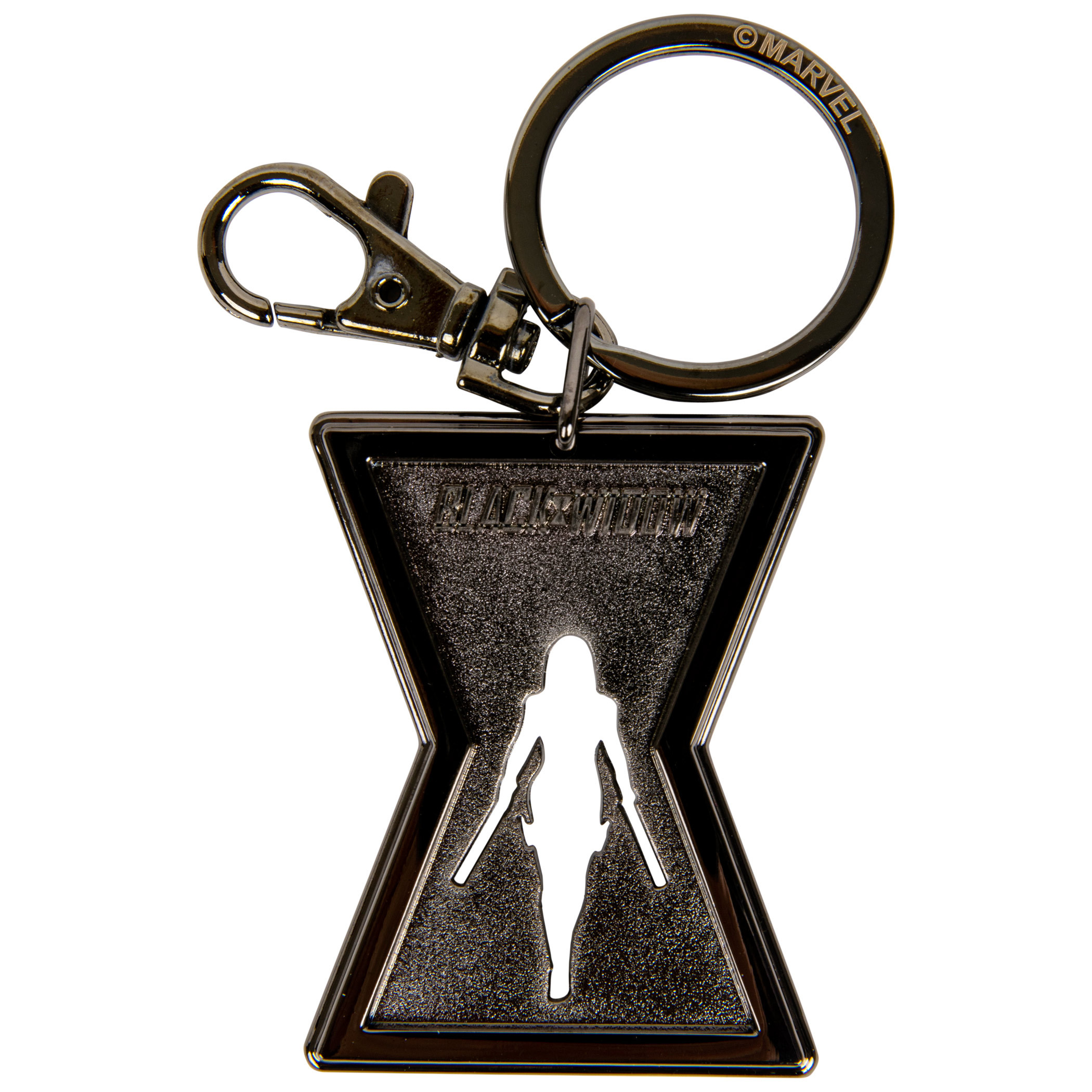 Black Widow Movie Symbol Pewter Keychain, Multi-Color