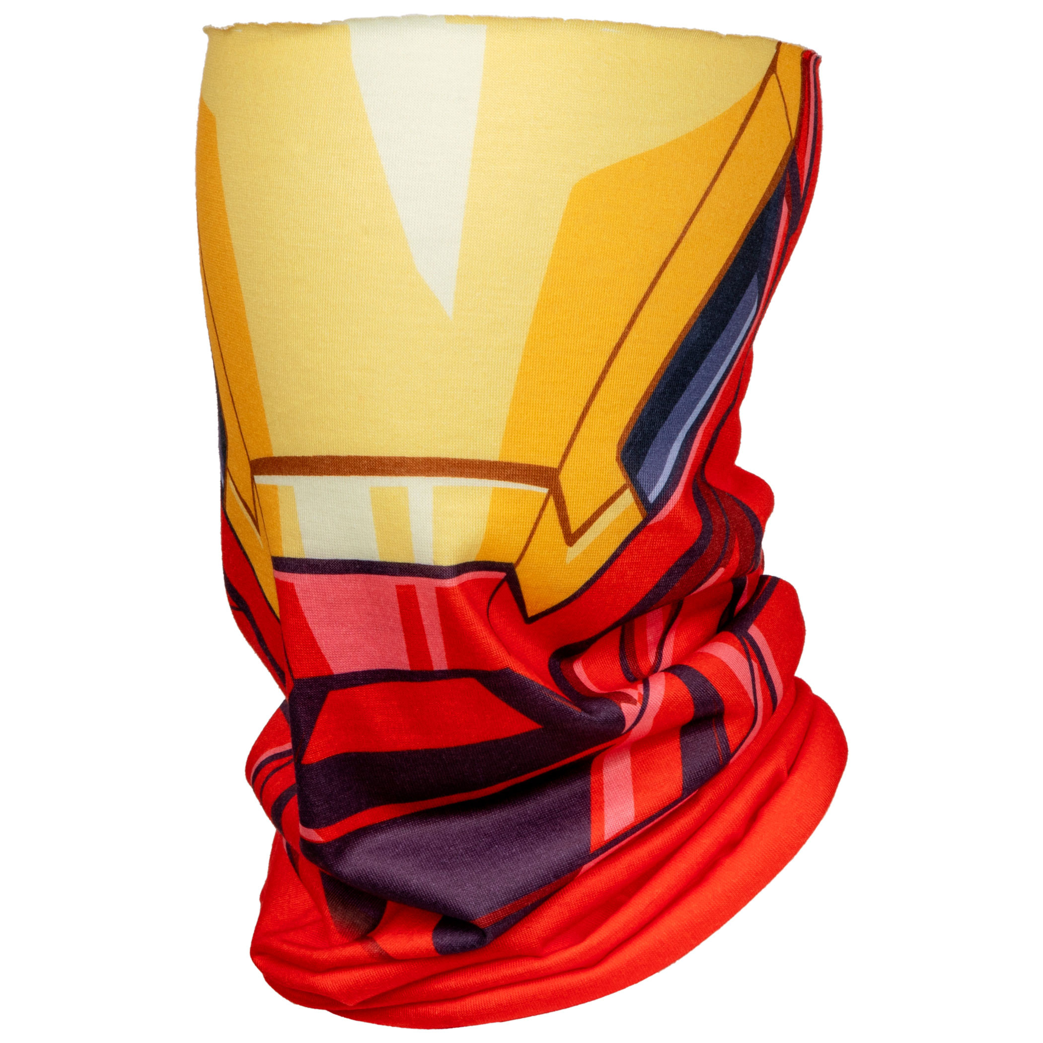 Iron Man Character Costume Full Face Tubular Bandana Gaiter, Red