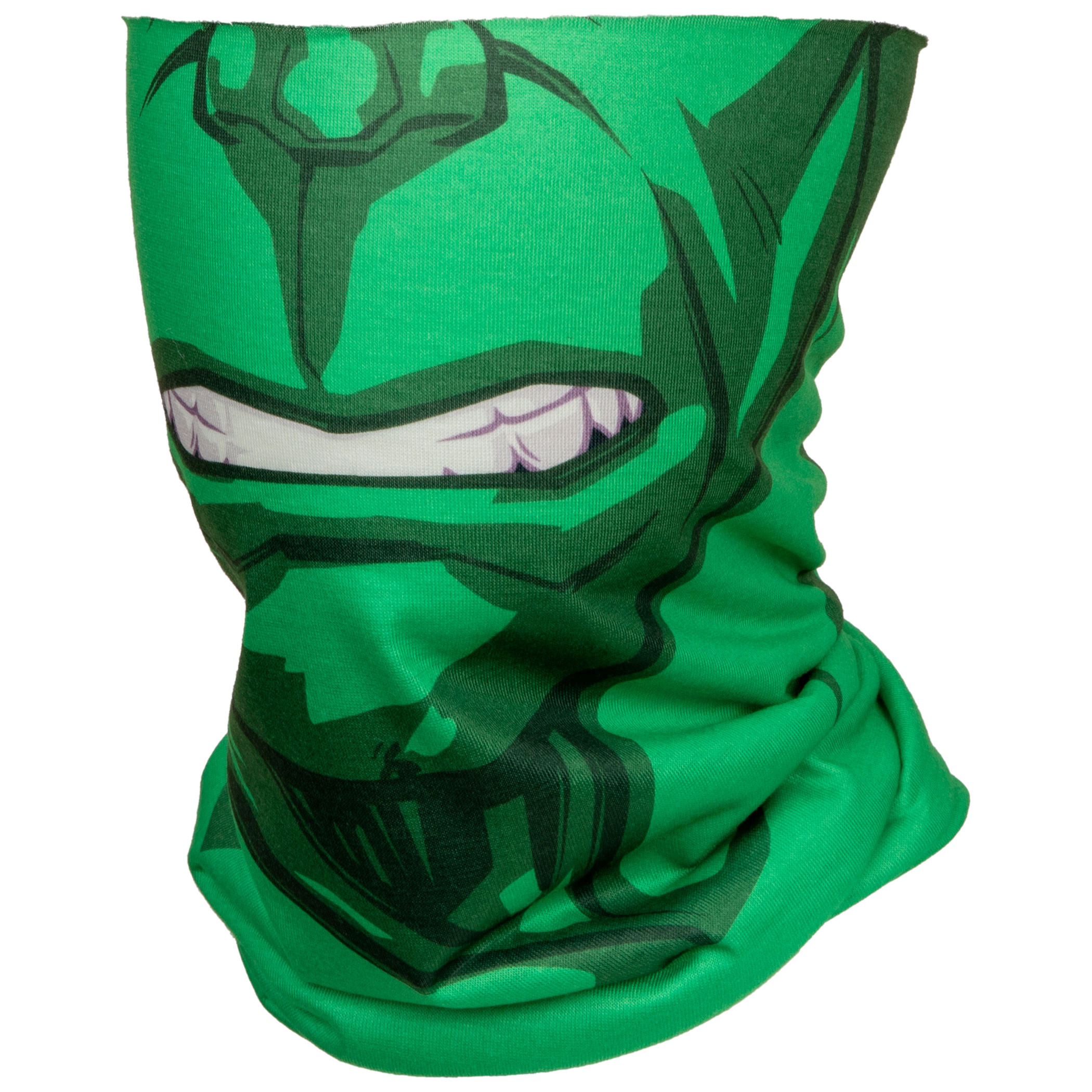 Incredible Hulk Character Costume Full Face Tubular Bandana Gaiter, Green
