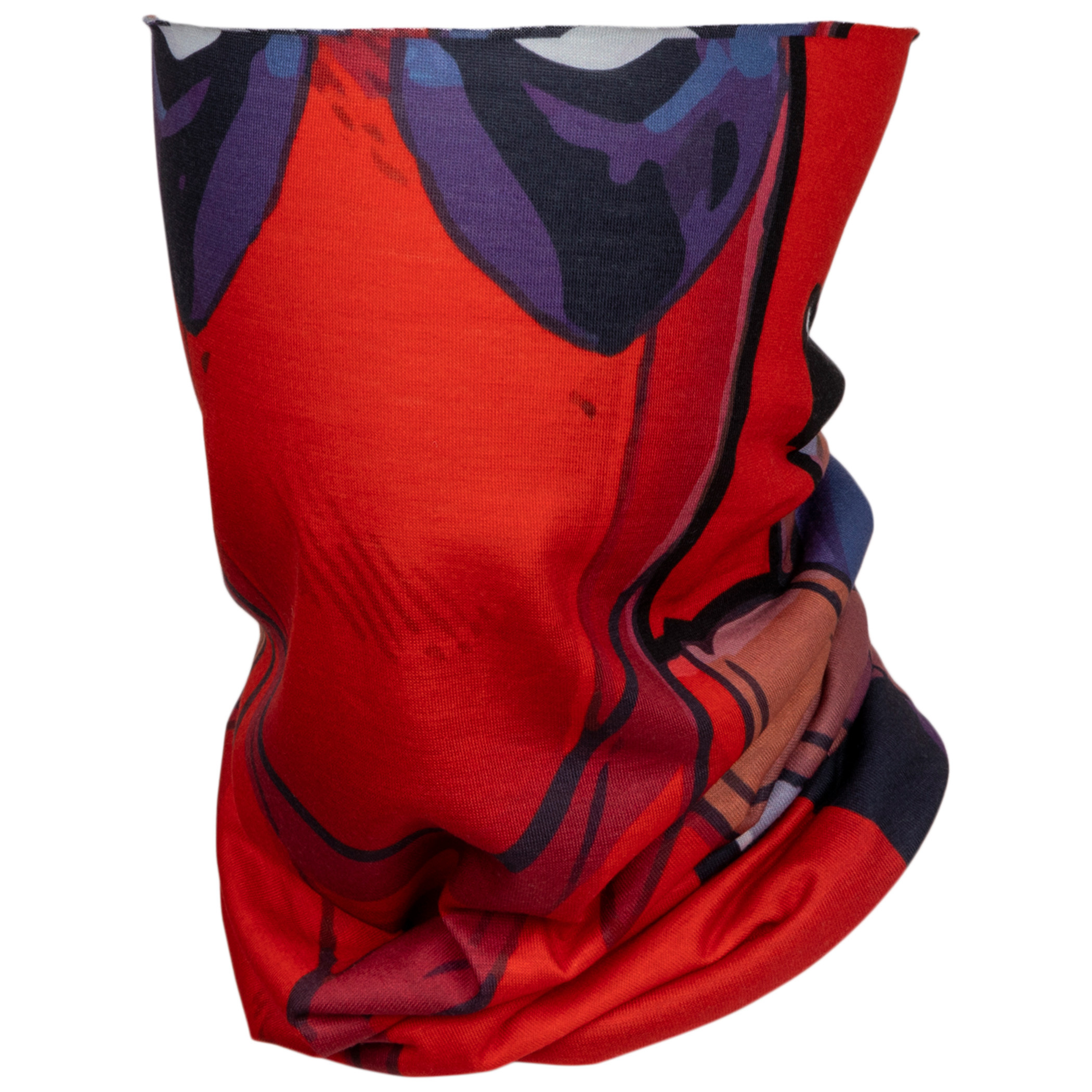 Deadpool Character Costume Full Face Tubular Bandana Gaiter, Red