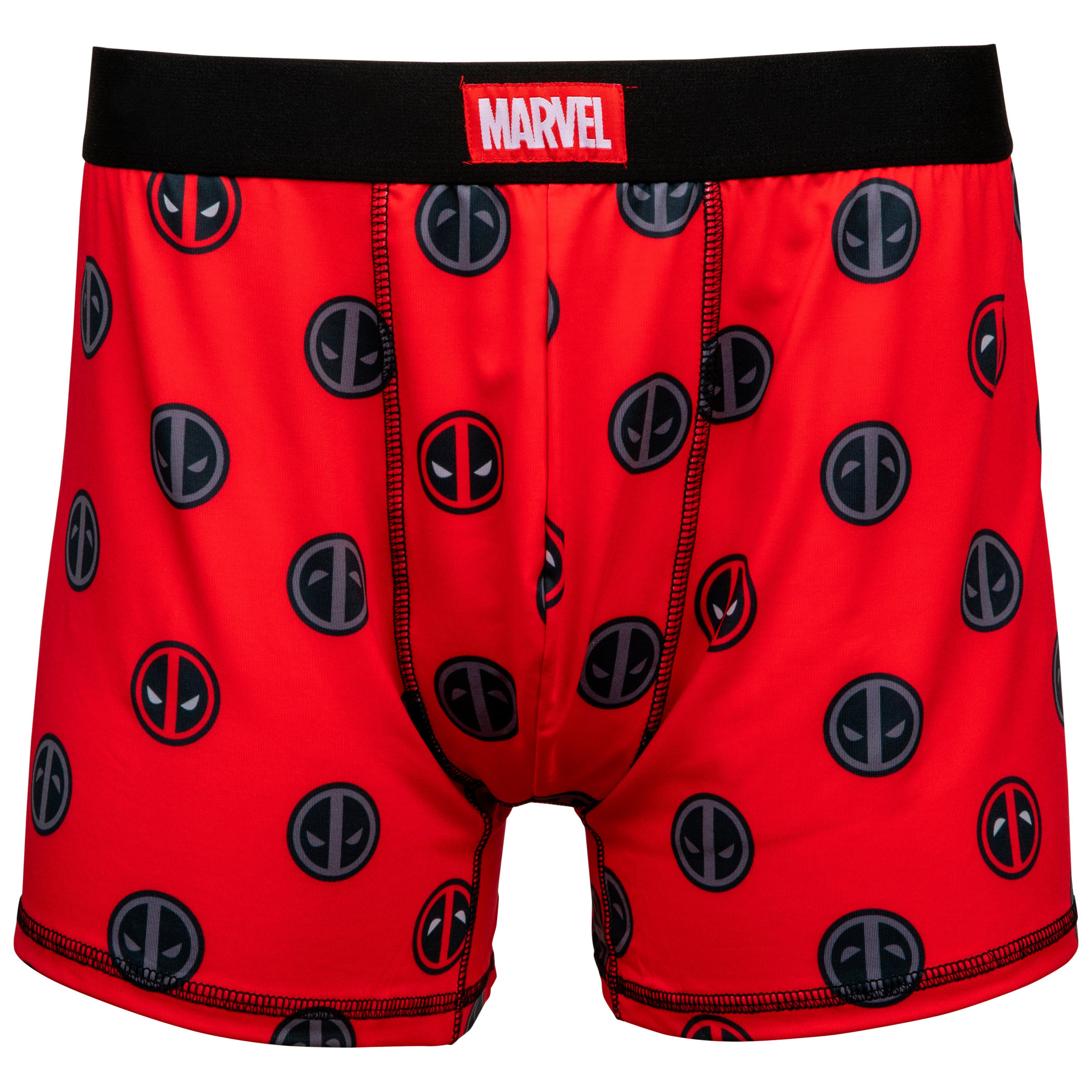 Deadpool Symbols Men's Underwear Boxer Briefs, Red