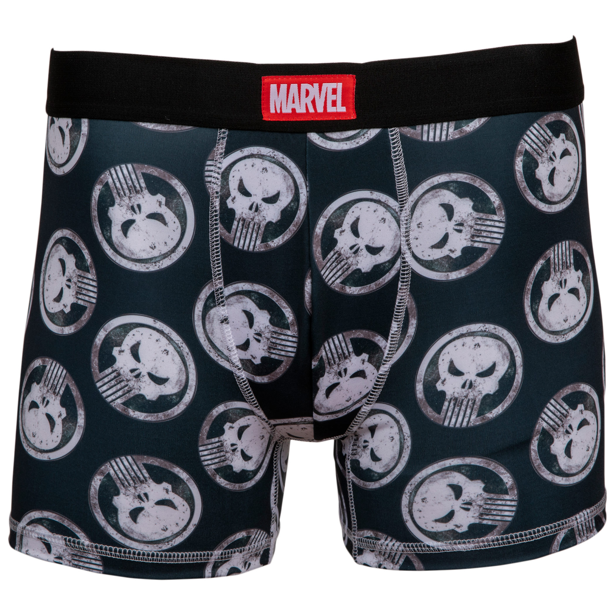 Punisher Symbols Men's Underwear Boxer Briefs, Black