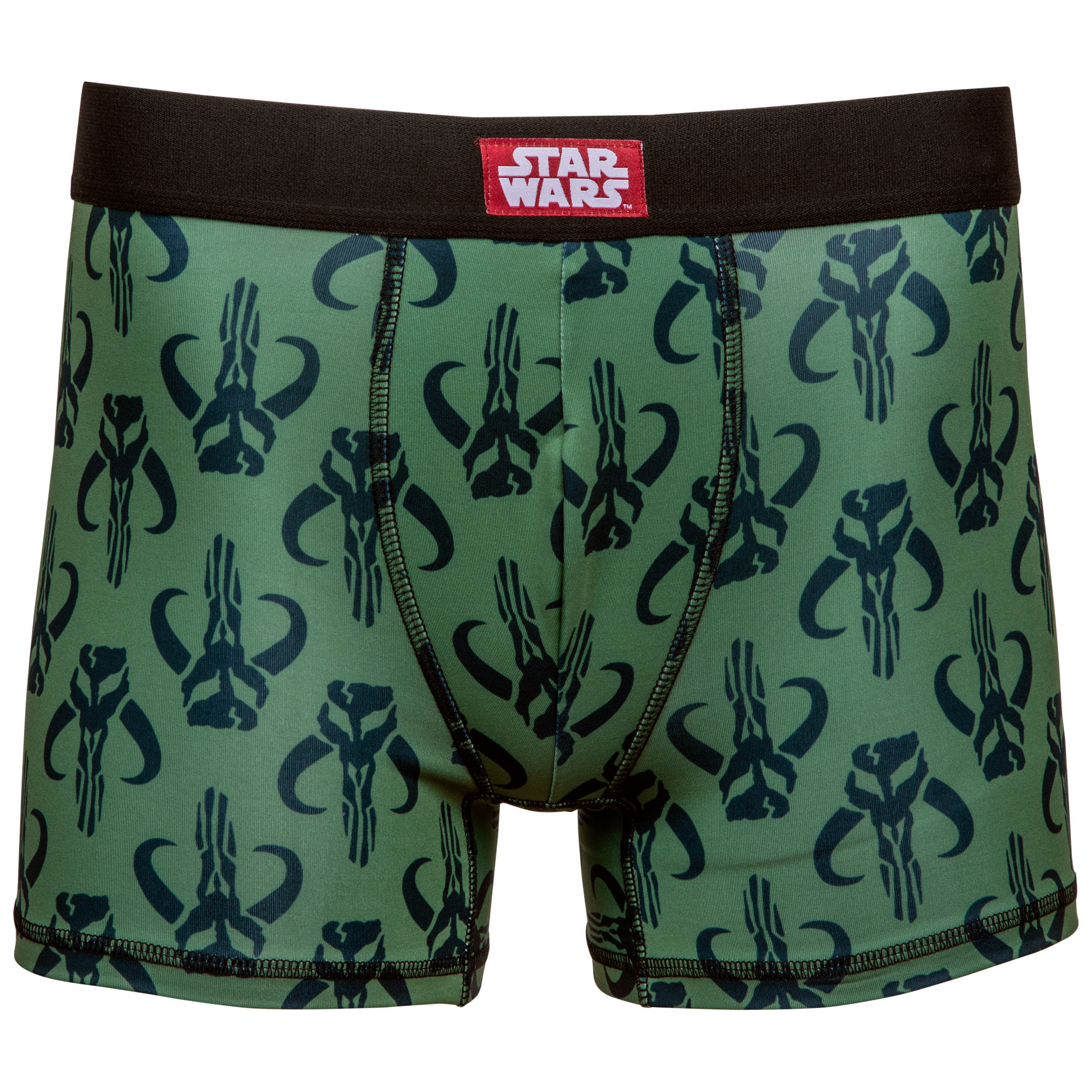 Star Wars Mandalorian Symbol Men's Underwear Boxer Briefs, Green