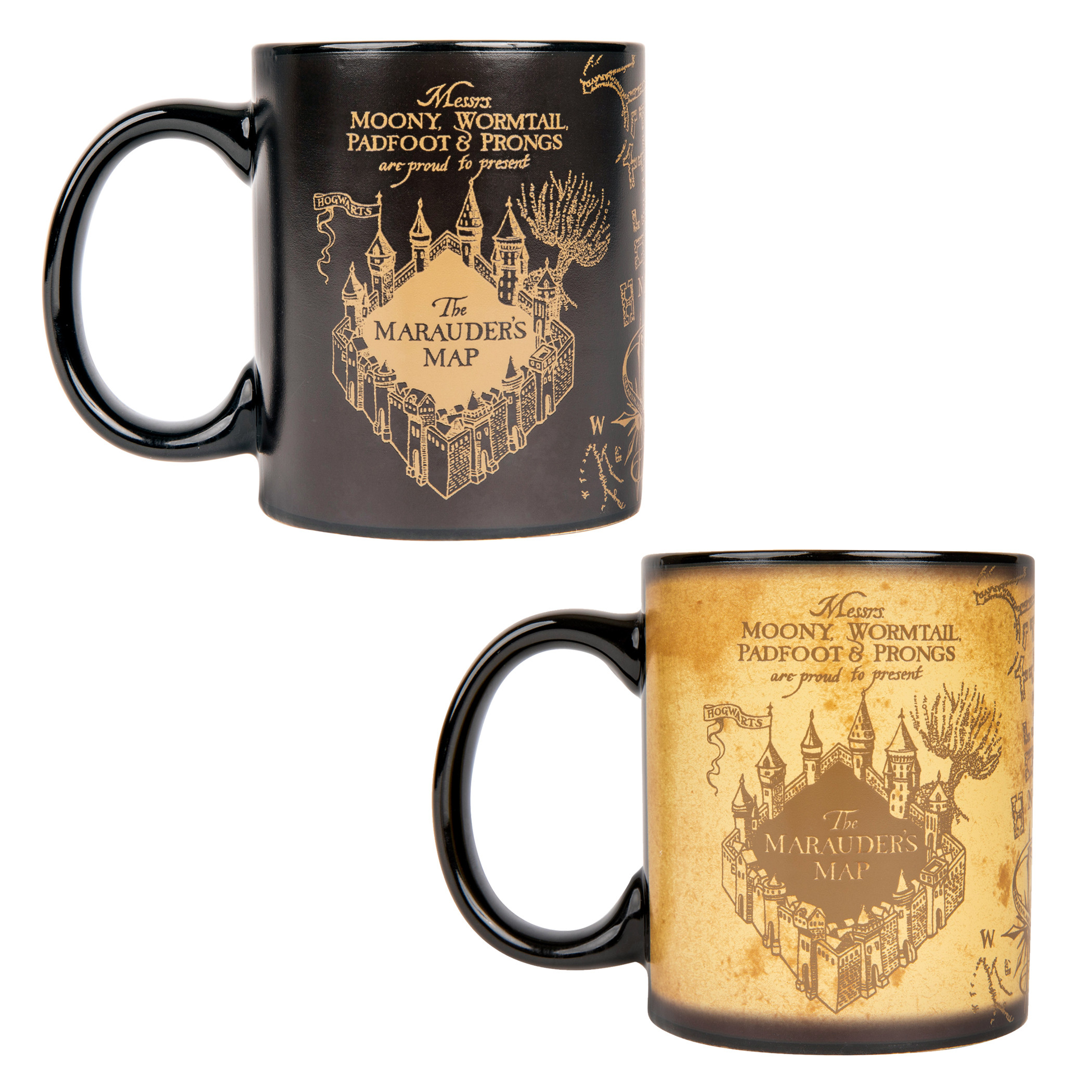 Harry Potter Hogwarts Marauder's Map Heat Change Mug, Multi-Color