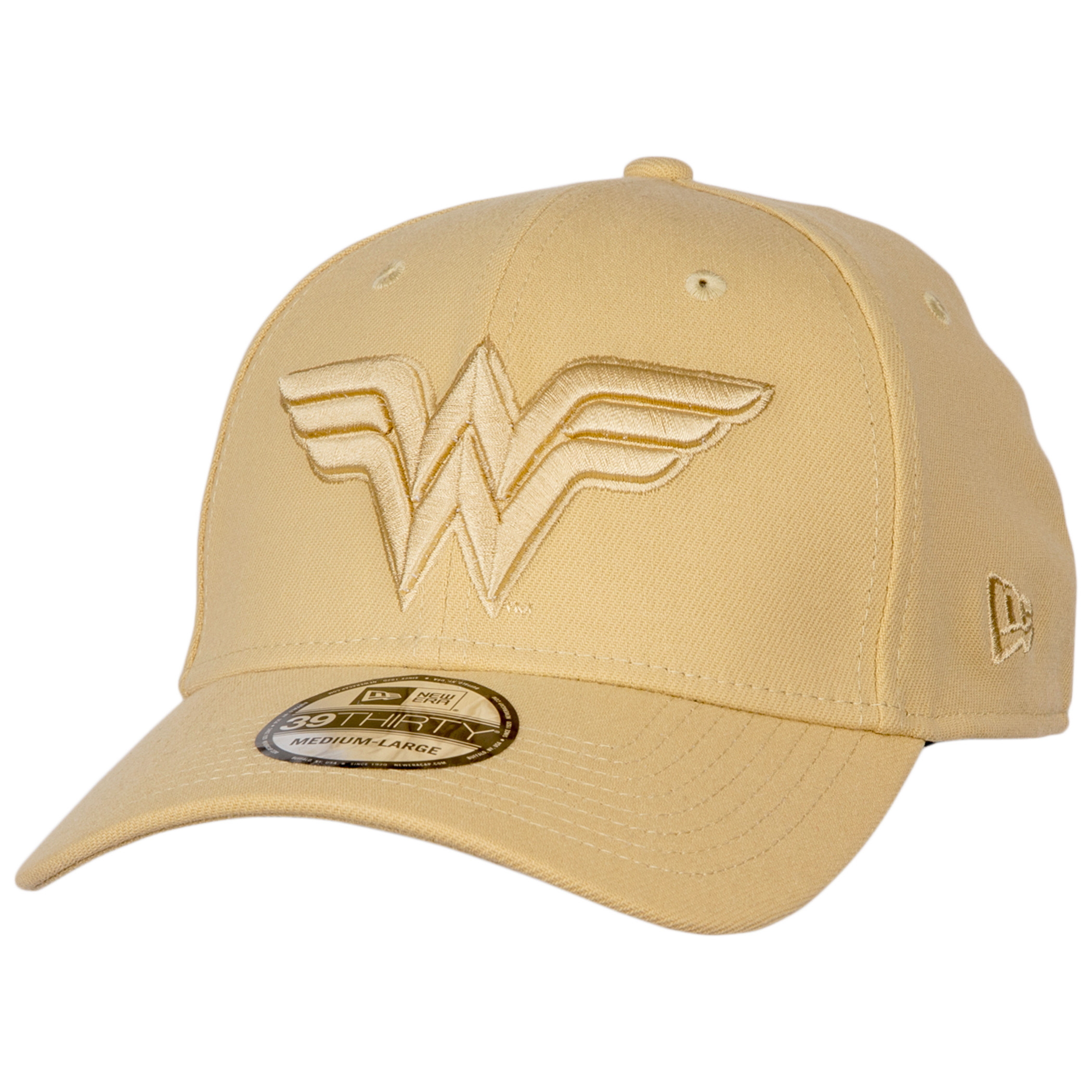 Wonder Woman 1984 Movie Gold Symbol on Gold Armor New Era 39Thirty Fitted Hat, Gold