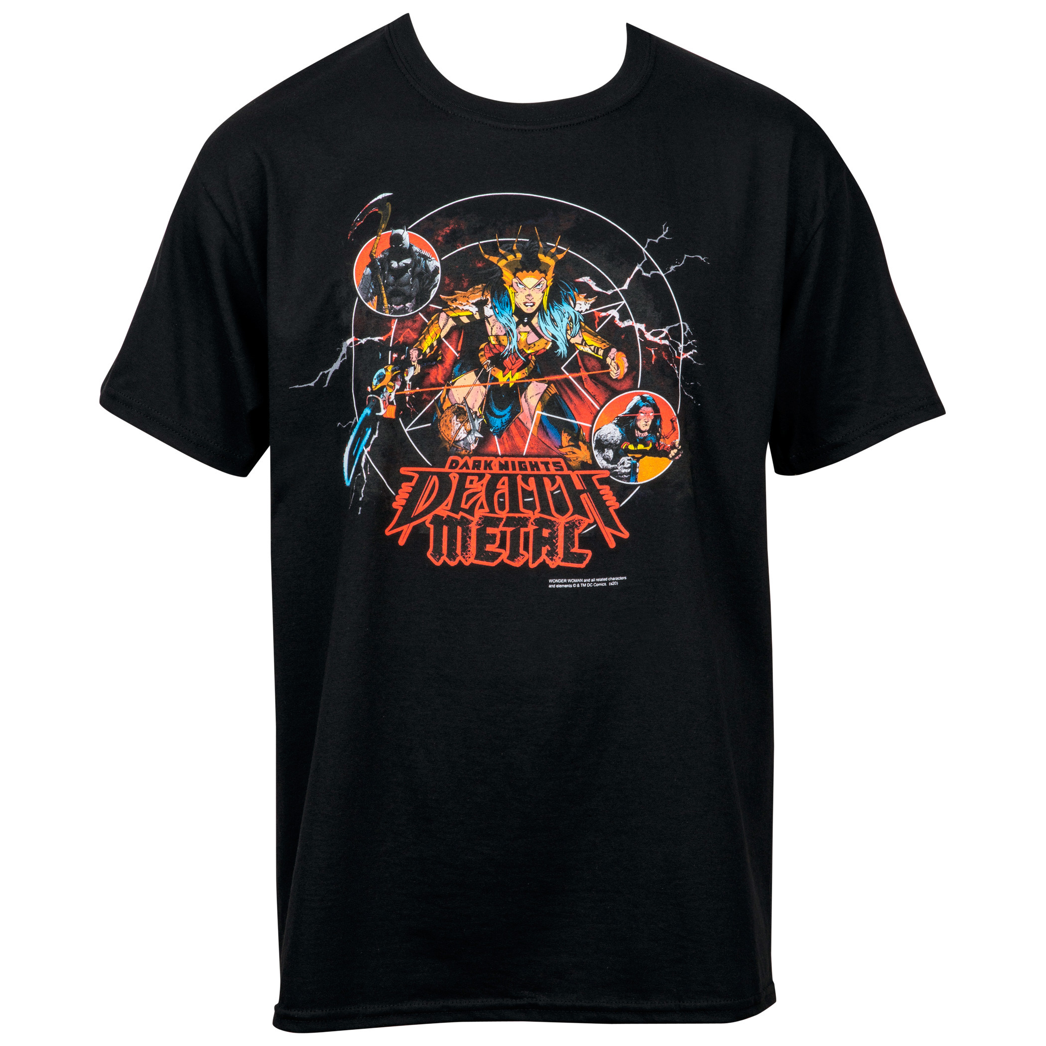 DC Comics Dark Nights Death Metal Comic Cover T-Shirt, Black