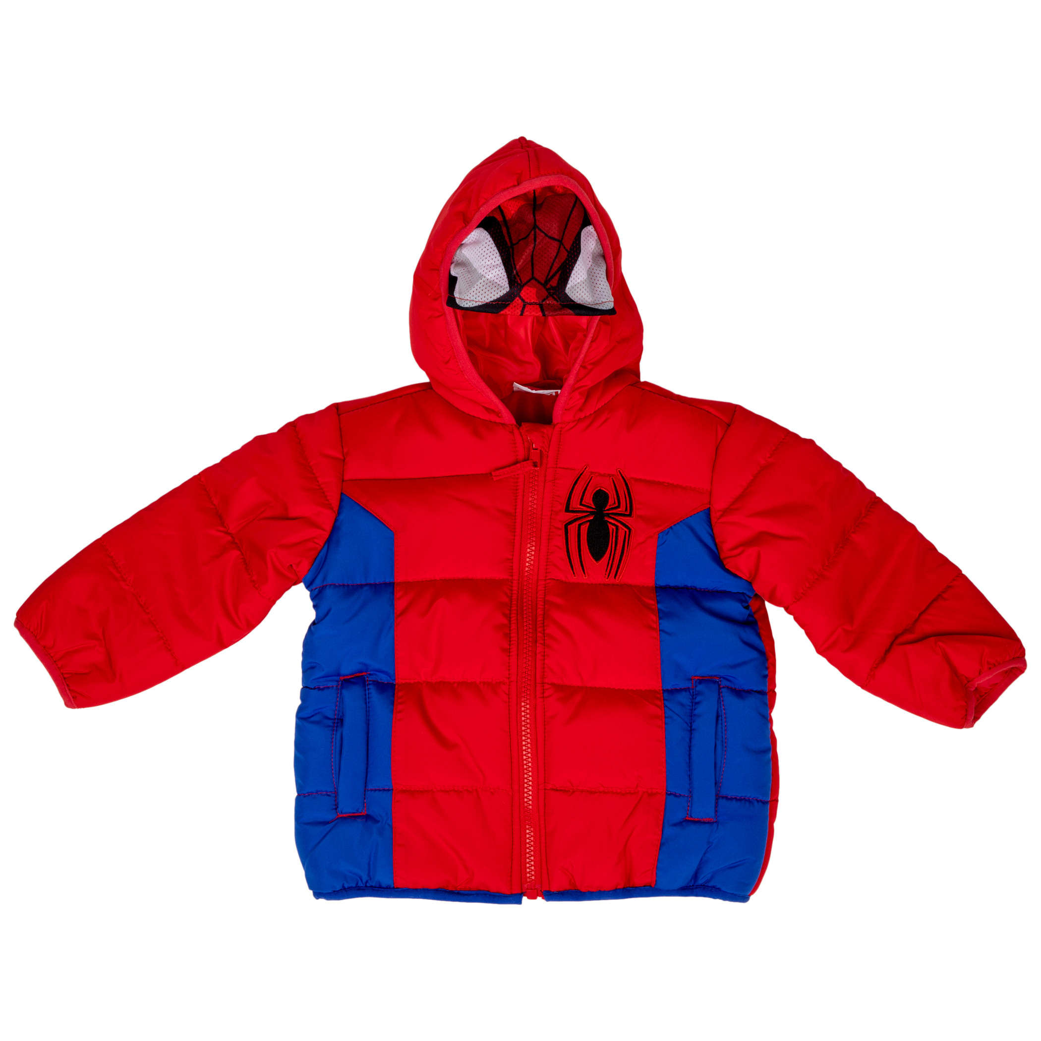 Spider-Man Costume Puffy Kids Jacket, Multi-Color