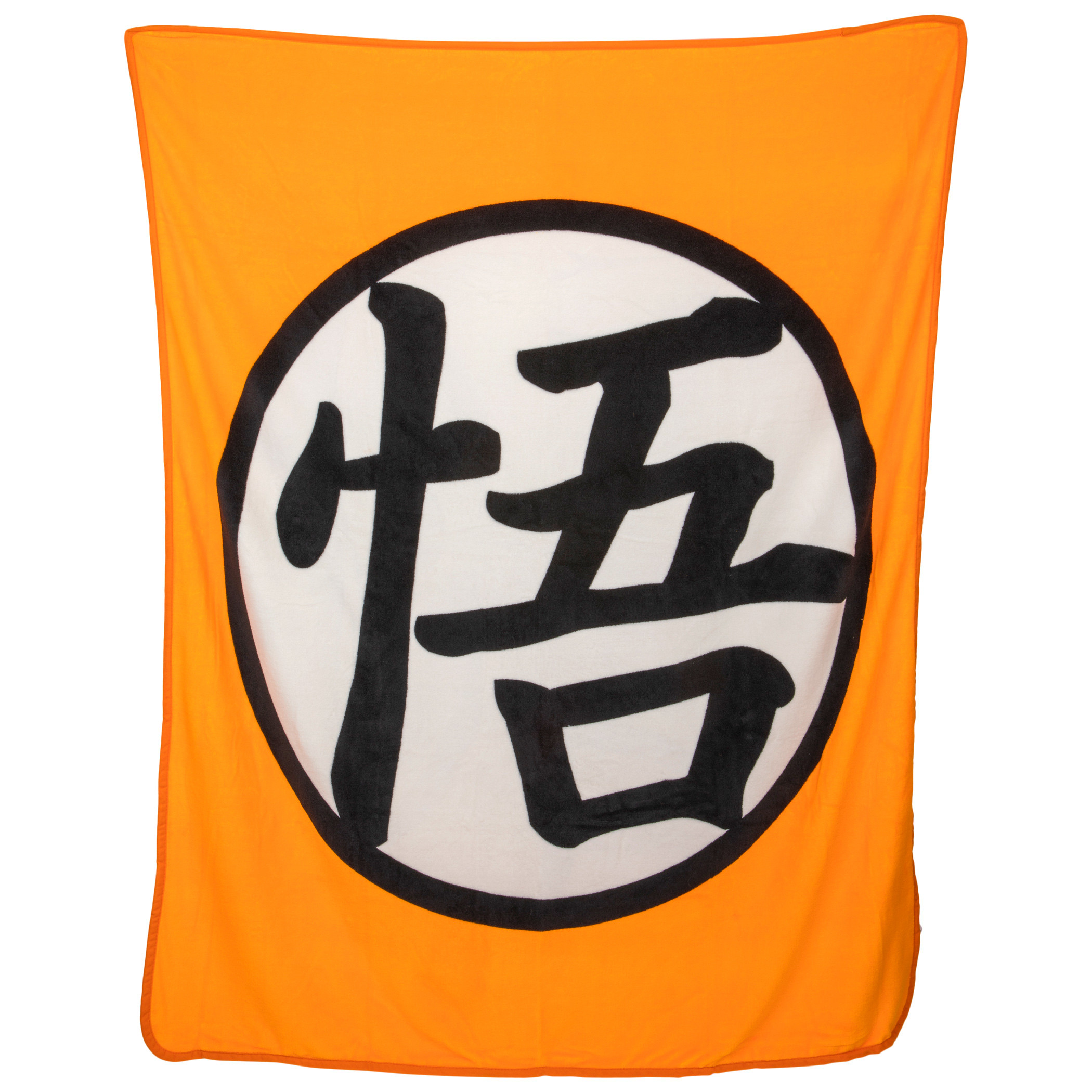 Dragon Ball Goku Symbol Throw Blanket, Orange