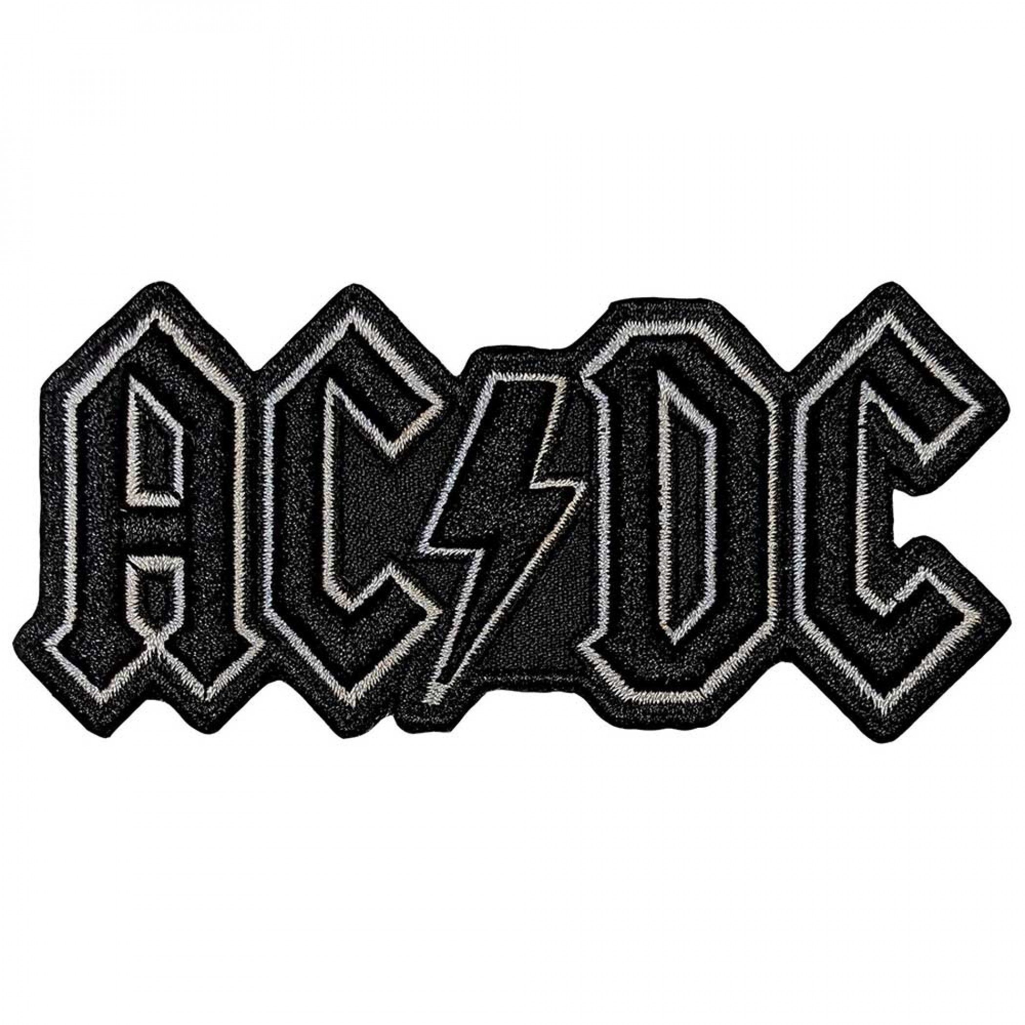 AC/DC Woven Black Logo Patch