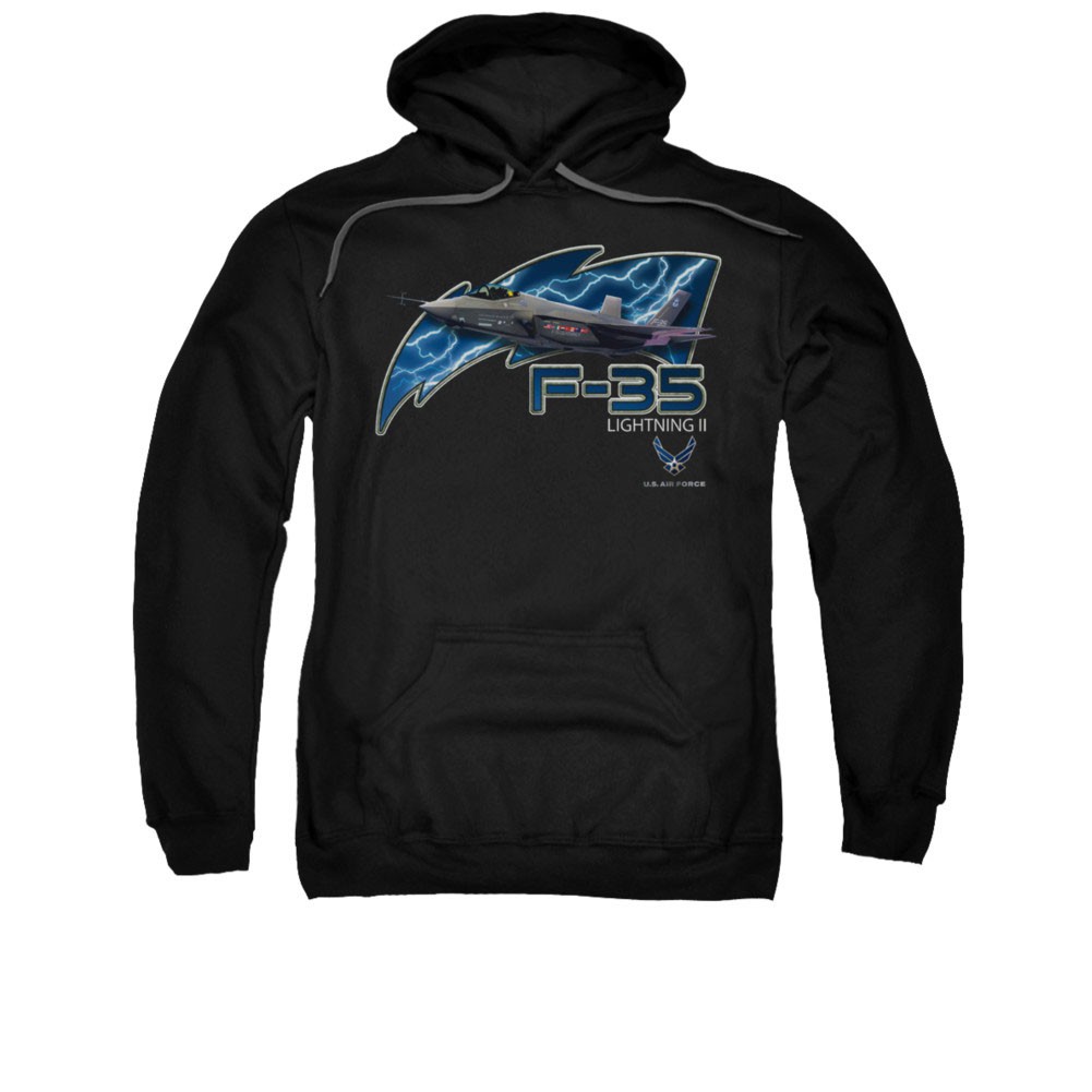 US Air Force F-35 Black Pullover Hoodie