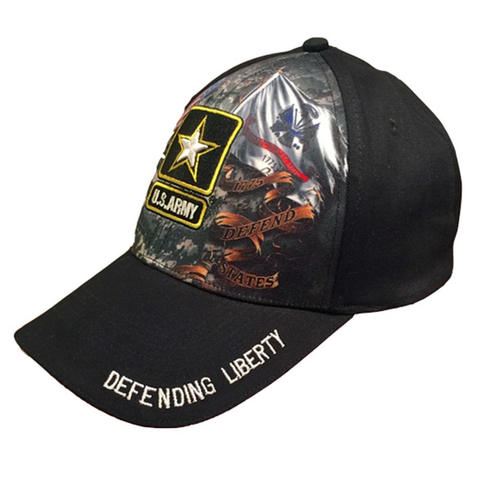 US Army Black Baseball Hat - image 2
