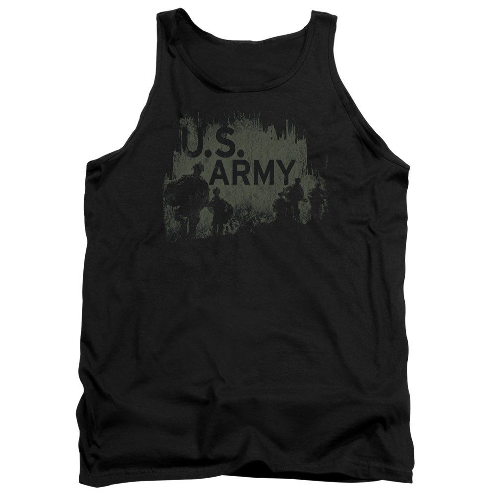 US Army Strong Black Mens Tank Top