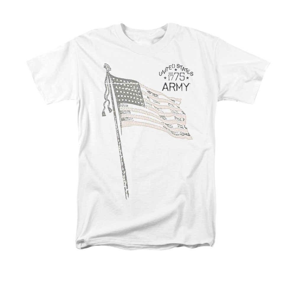 US Army Tristar White T-Shirt