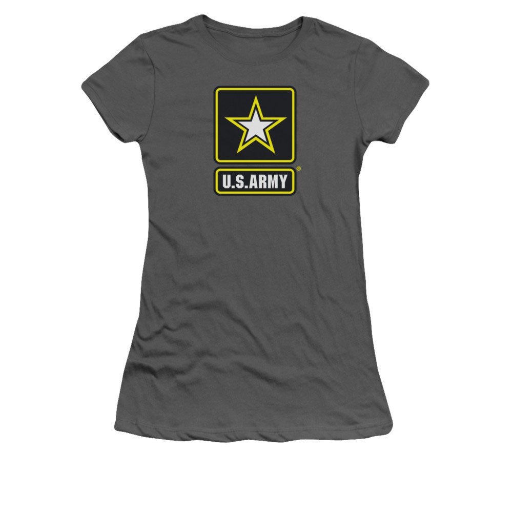 US Army Logo Gray Juniors T-Shirt