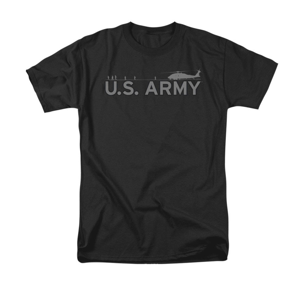 US Army Helicopter Black T-Shirt