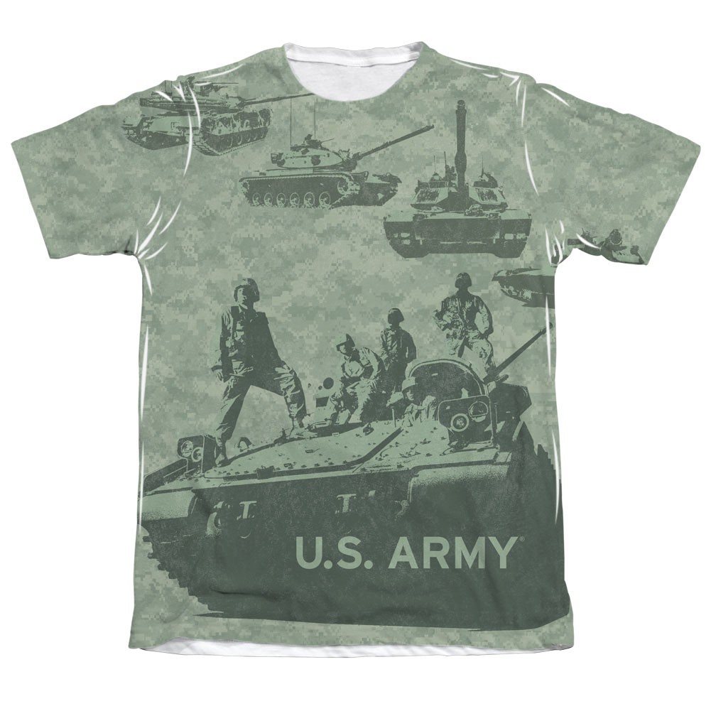 US Army Tank Up Green Sublimation T-Shirt