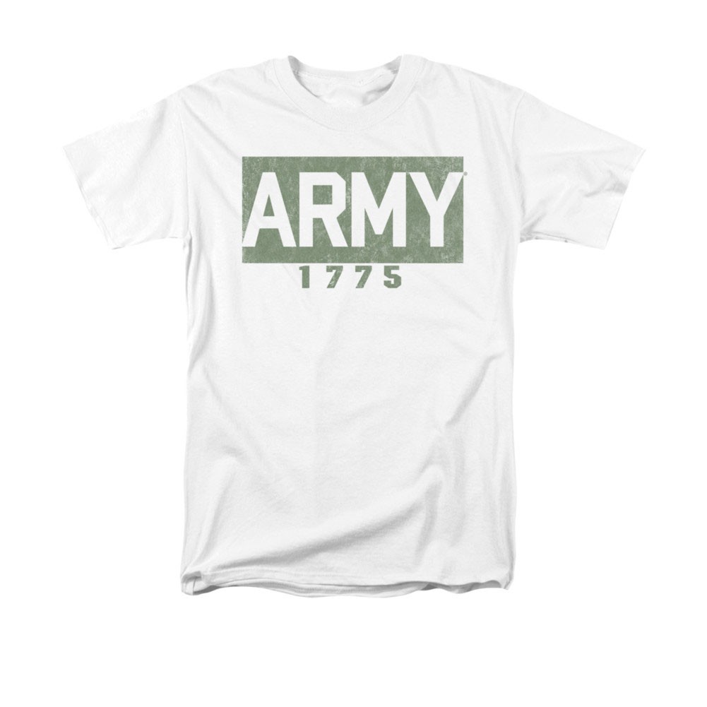 US Army 1775 Block White T-Shirt