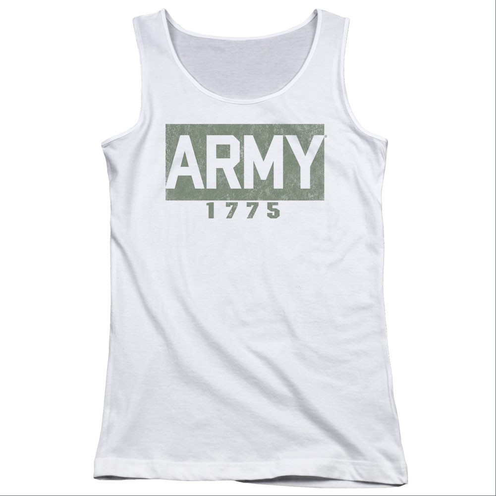 US Army 1775 White Juniors Tank Top