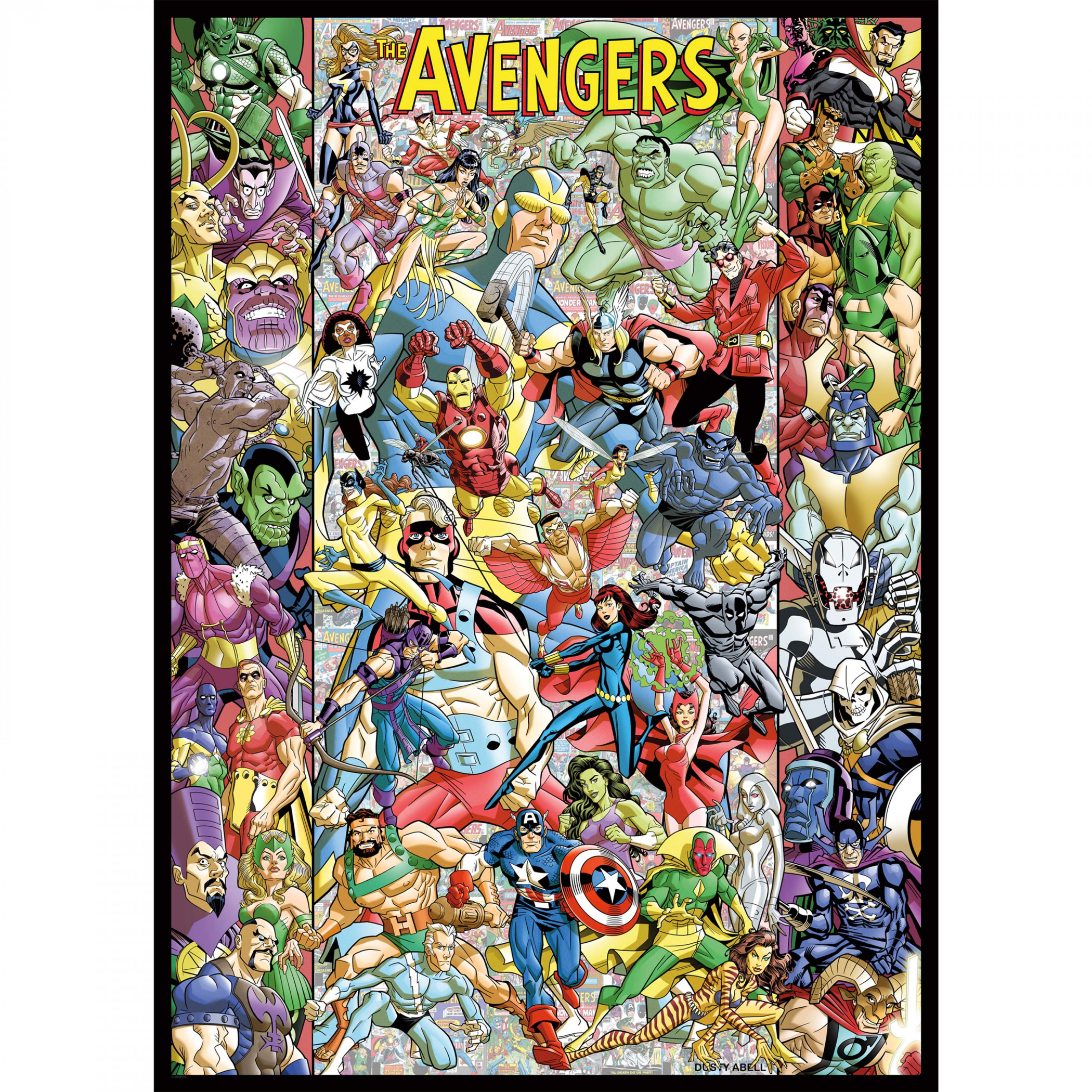 Avengers 60th Anniversary 5 000 Piece Jigsaw Puzzle, Multi-Color