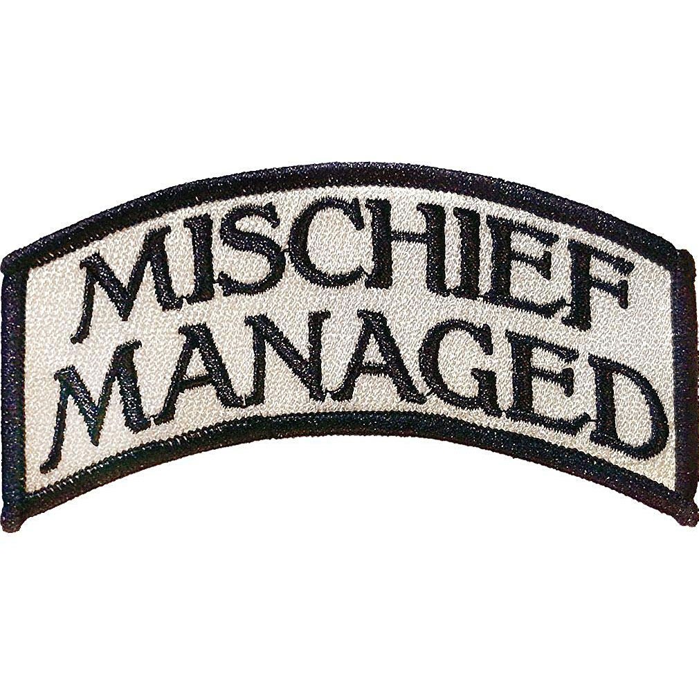 Harry Potter Mischief Managed Patch, Beige