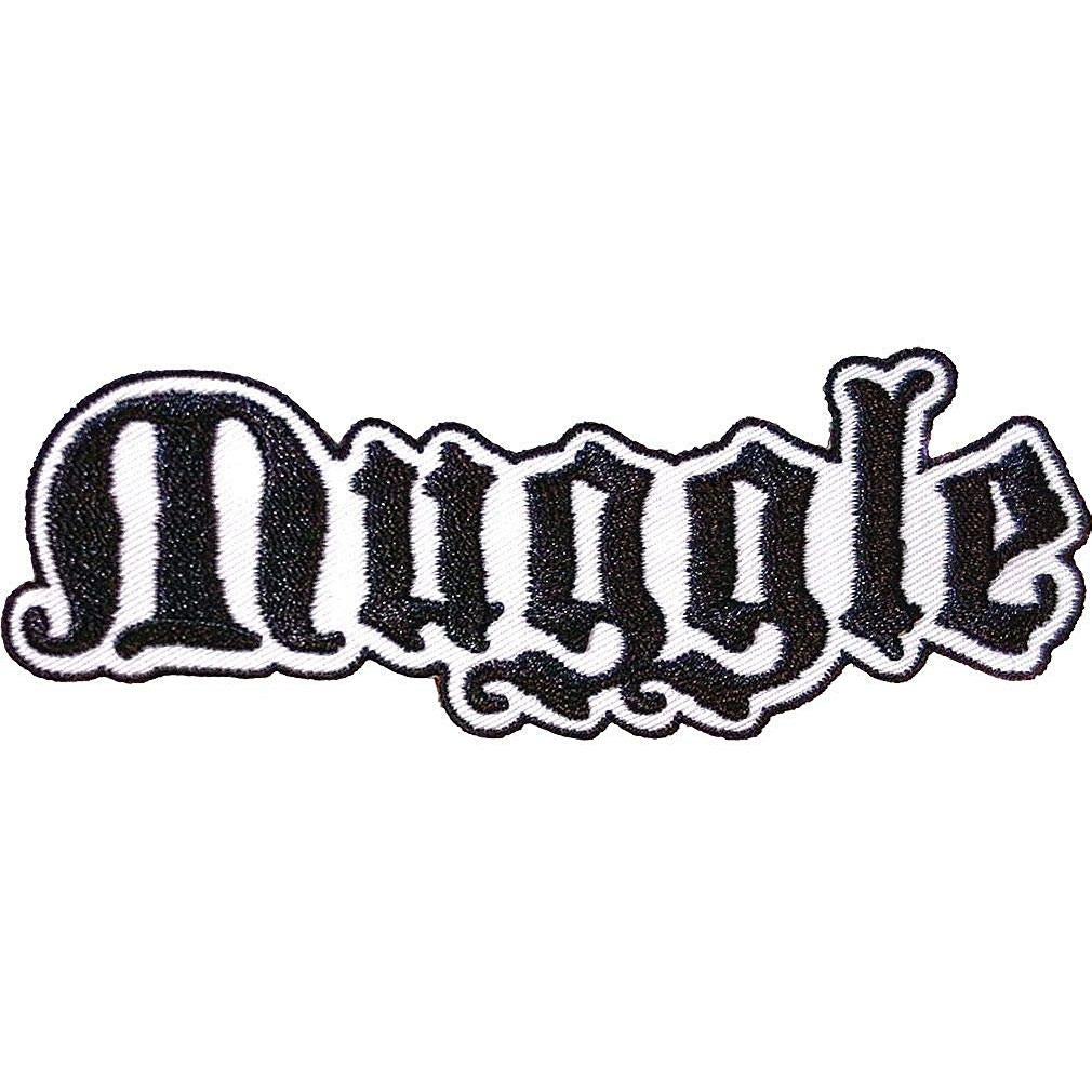 Harry Potter Muggle Patch, White