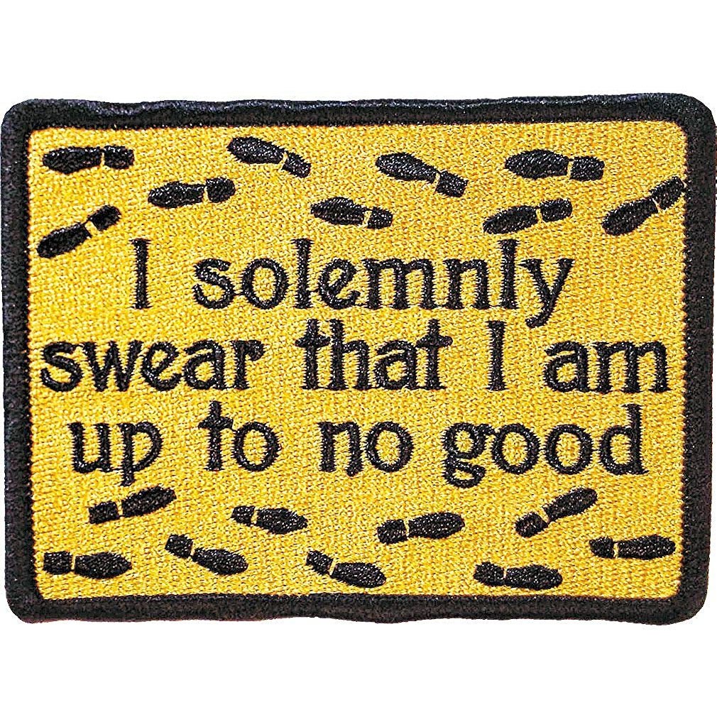 Harry Potter Up To No Good Patch, Yellow