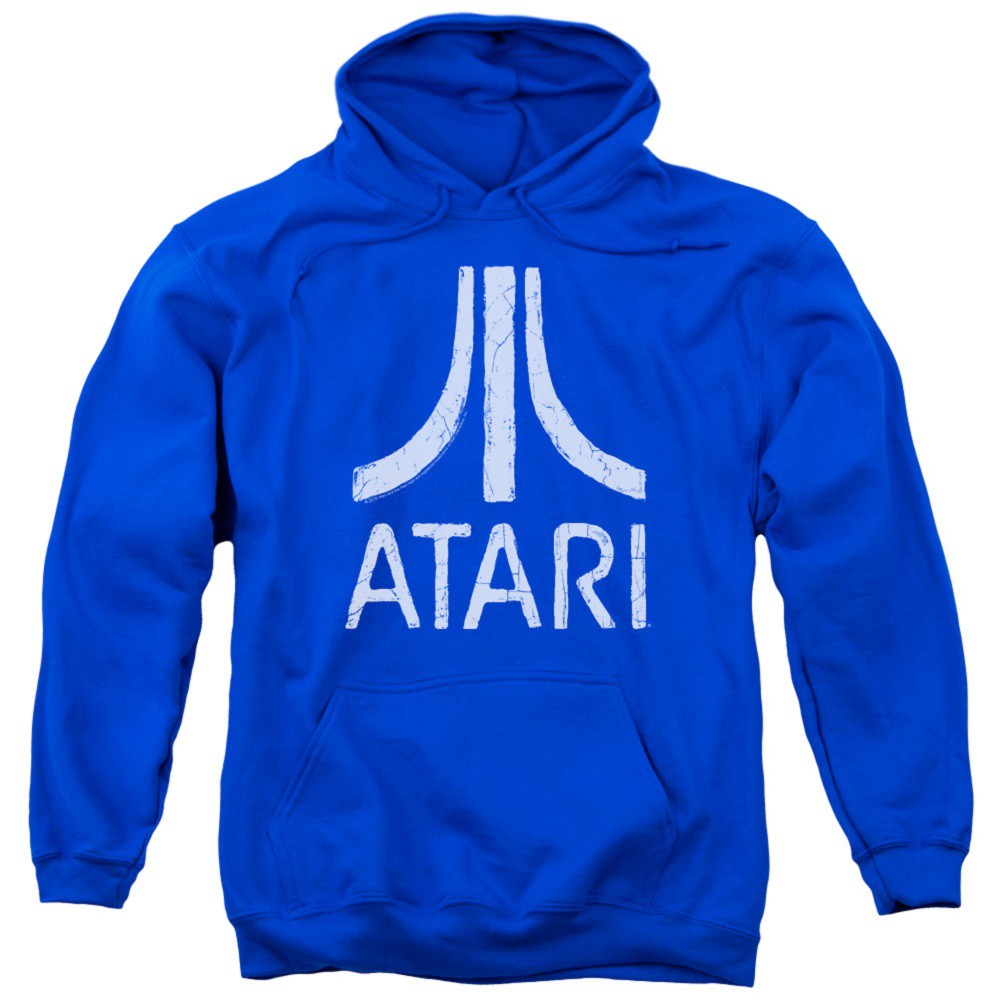 Atari Logo Blue Hoodie, Blue