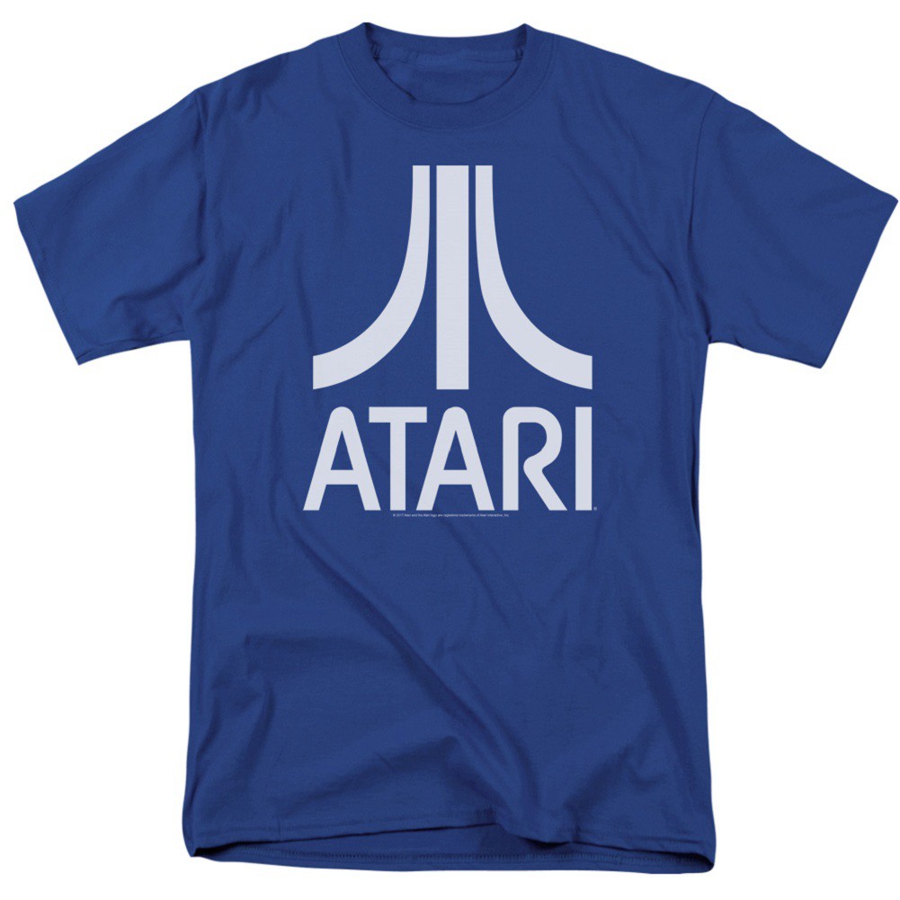 Atari Logo Men's Blue T-Shirt, Blue
