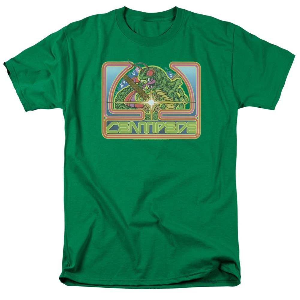 Atari Centipede Men's Green T-Shirt, Green