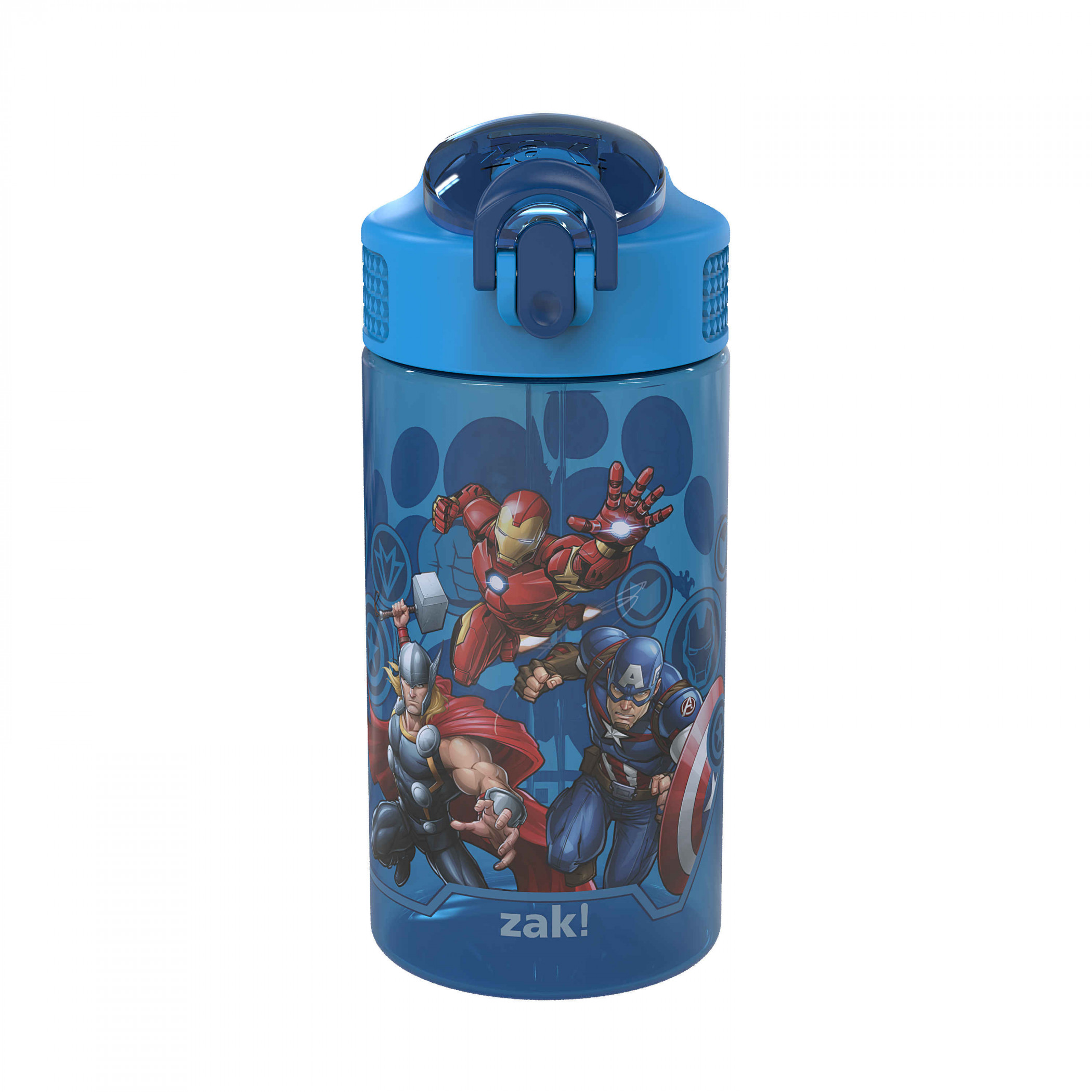 Avengers Assemble 16oz Reusable Plastic Water Bottle, Blue