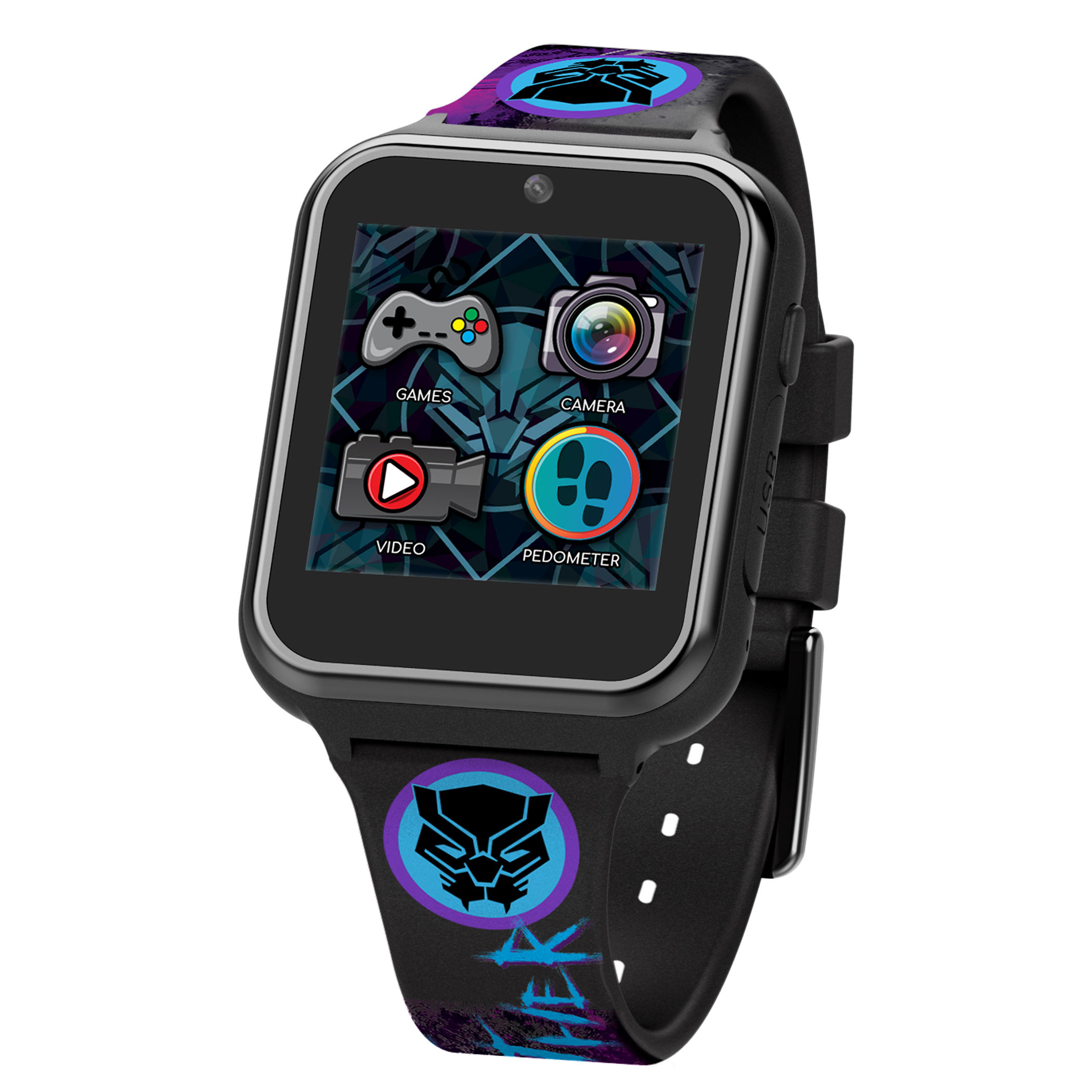 Black Panther Accutime Interactive Kids Watch, Black