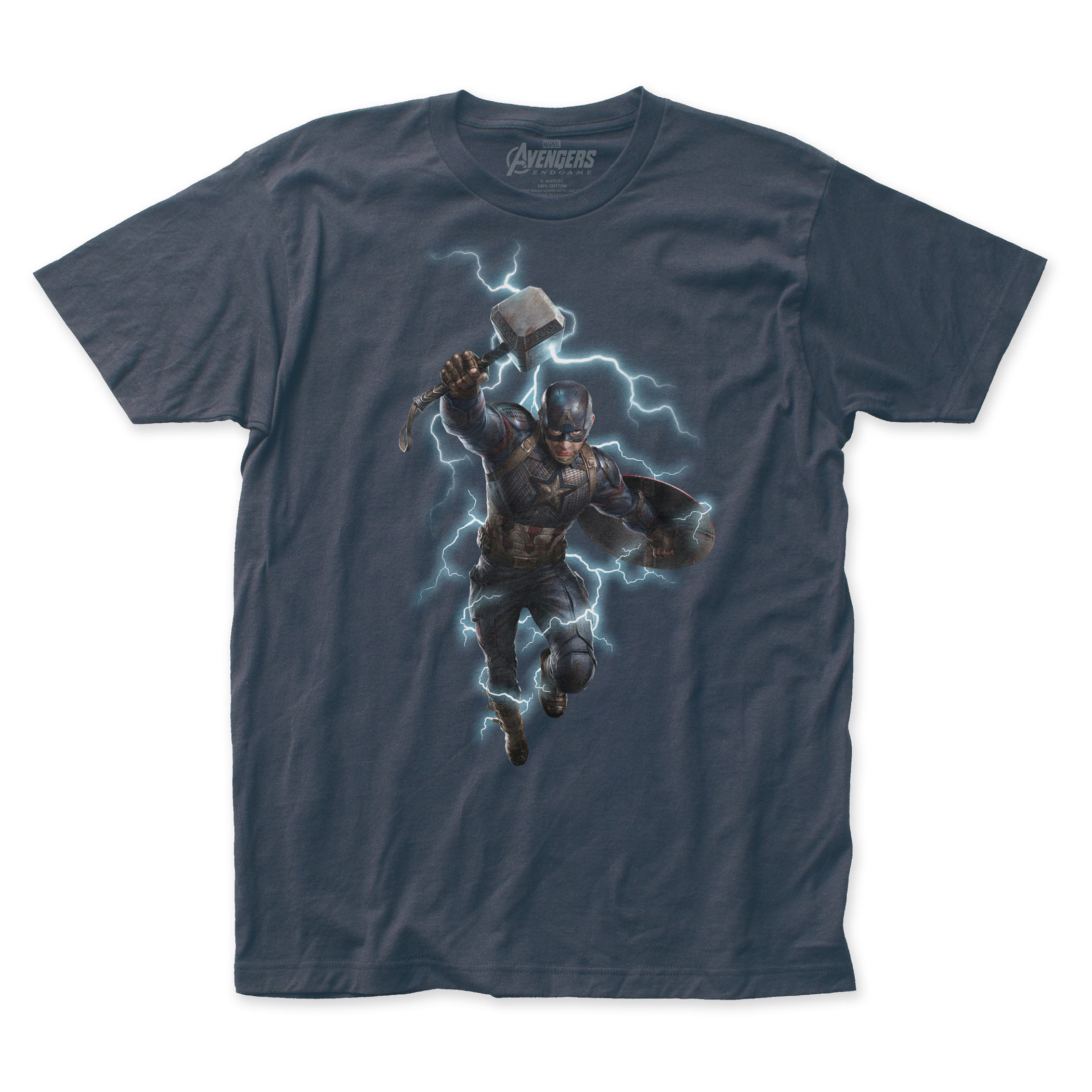 Captain America Wielding Mjolnir Avengers Endgame T-Shirt