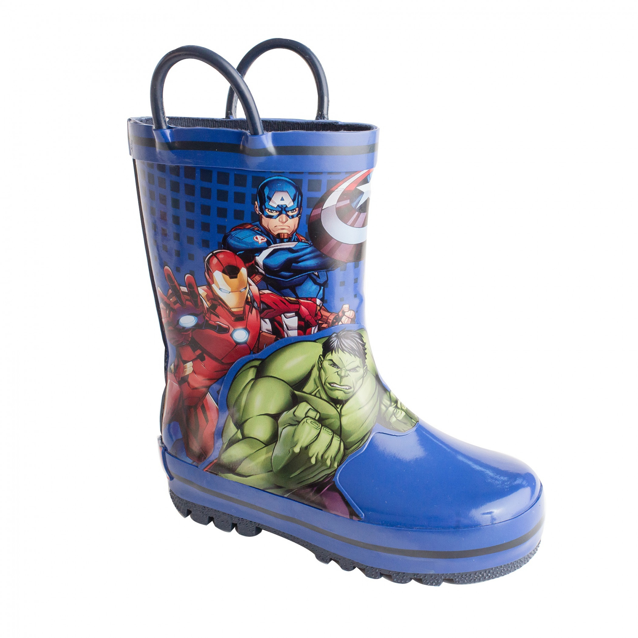 Avengers Team Up Stance Web Kids Rain Boots, Multi-Color