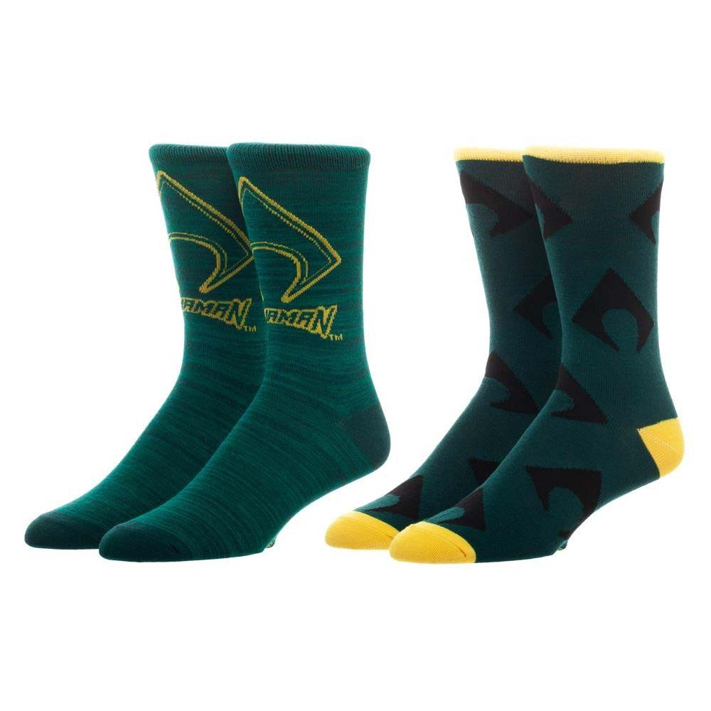Aquaman Green Men's Crew Socks, Green