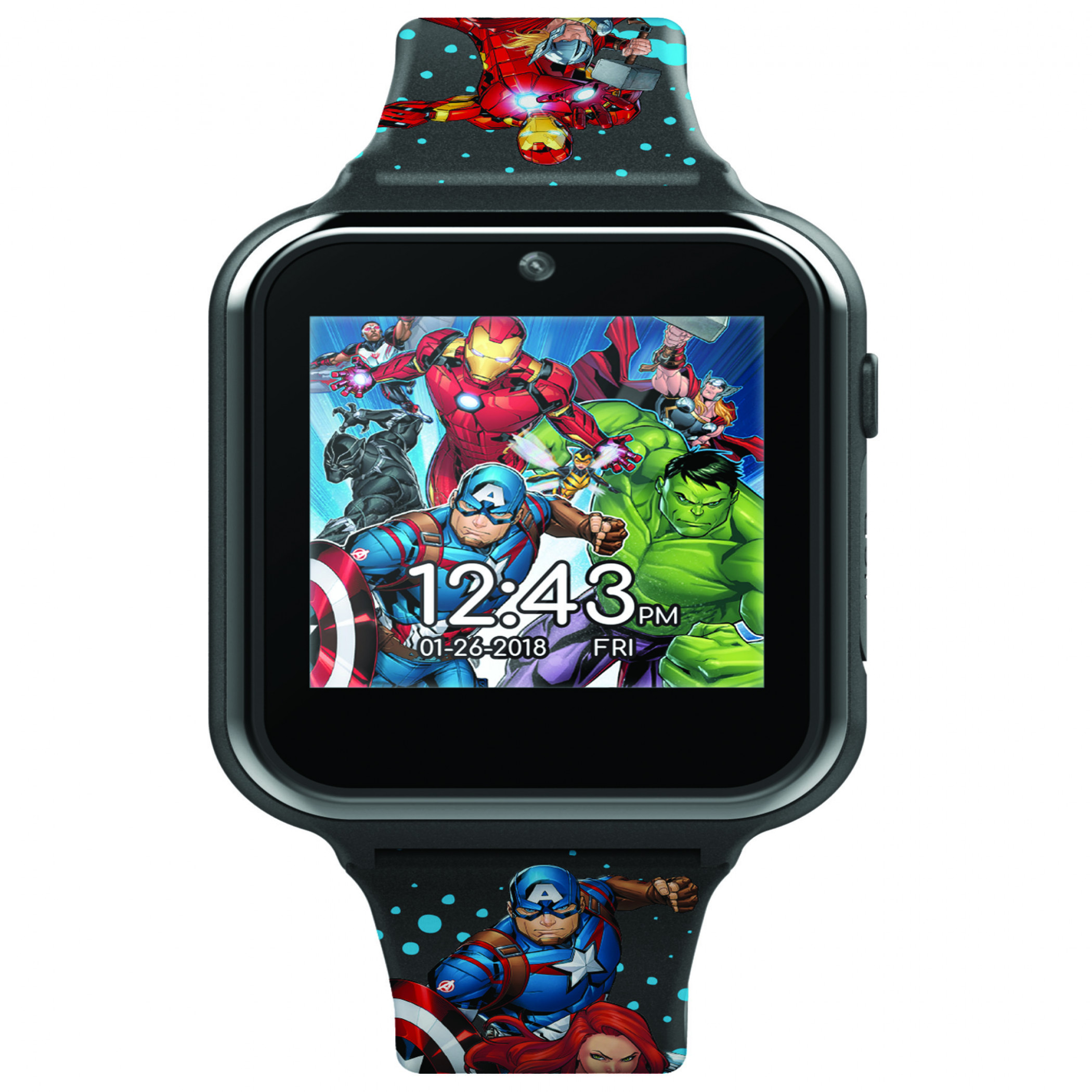 Accutime Avengers Interactive Kids Watch, Black