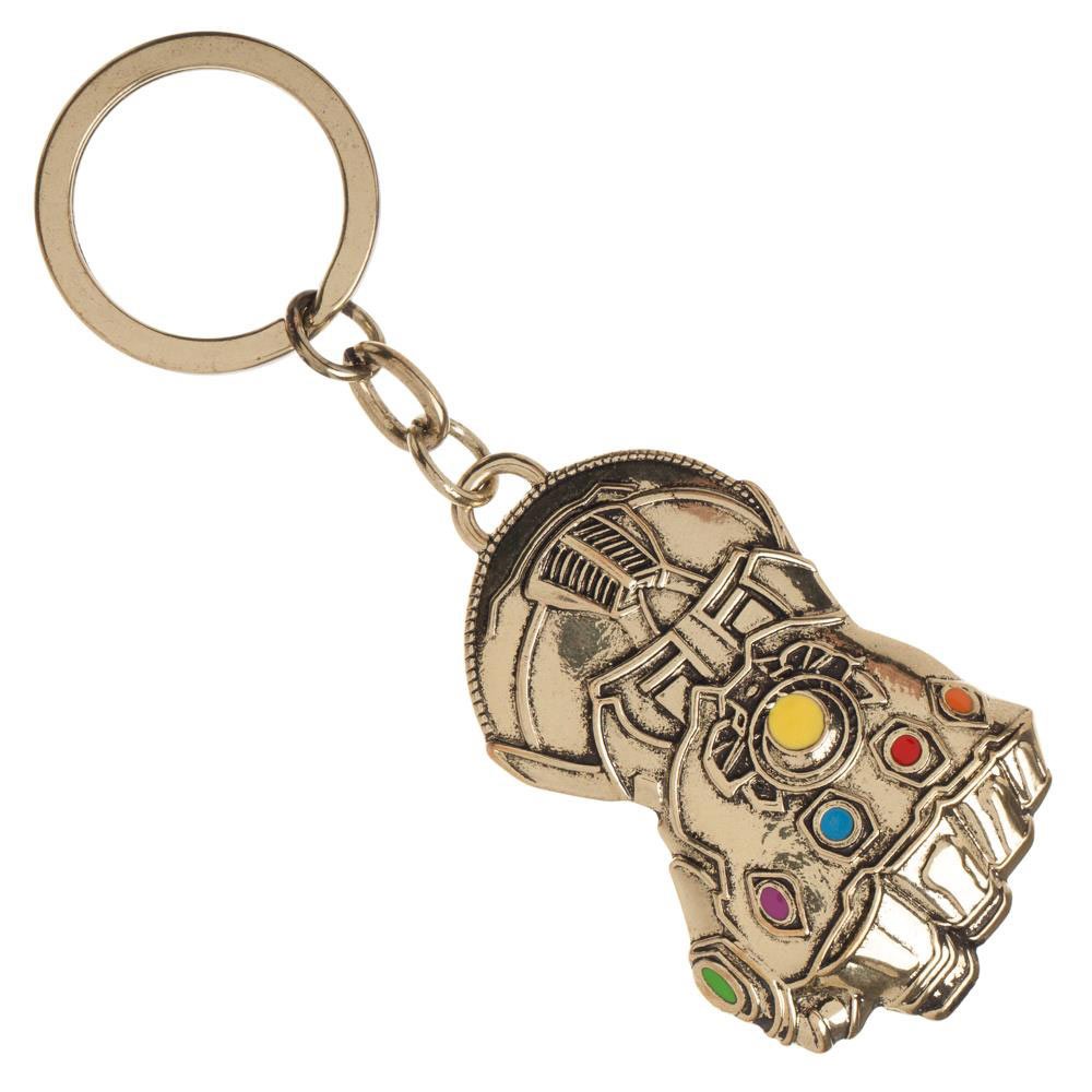Avengers Infinity War Thanos Gauntlet Gold Keychain, Gold