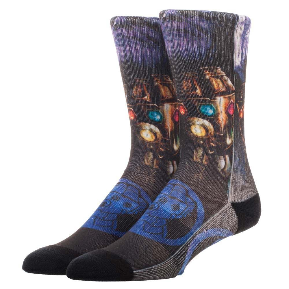 Avengers Infinity War Thanos Men's Socks, Grey