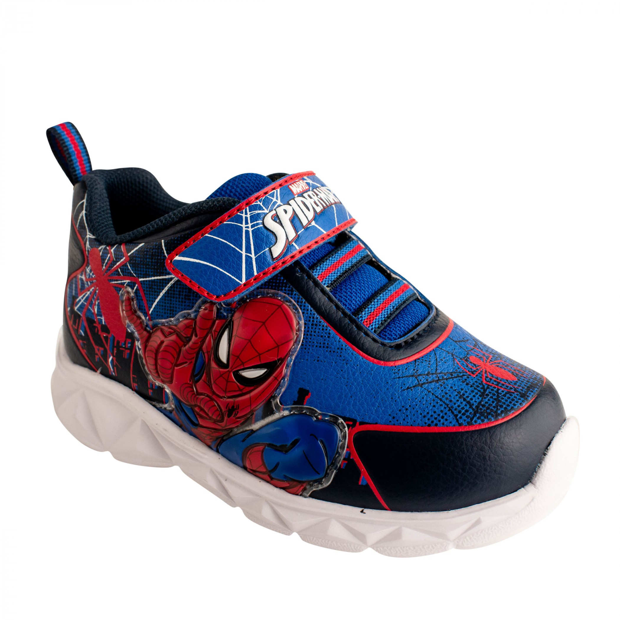 Spider-Man Web Crawl Kids Light Up Athletic Shoes, Blue