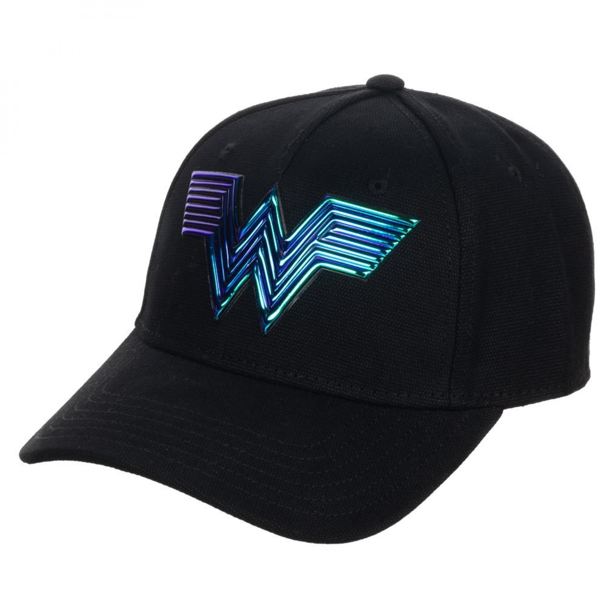 Wonder Woman 1984 Movie Logo Adjustable Strapback Dad Hat, Black