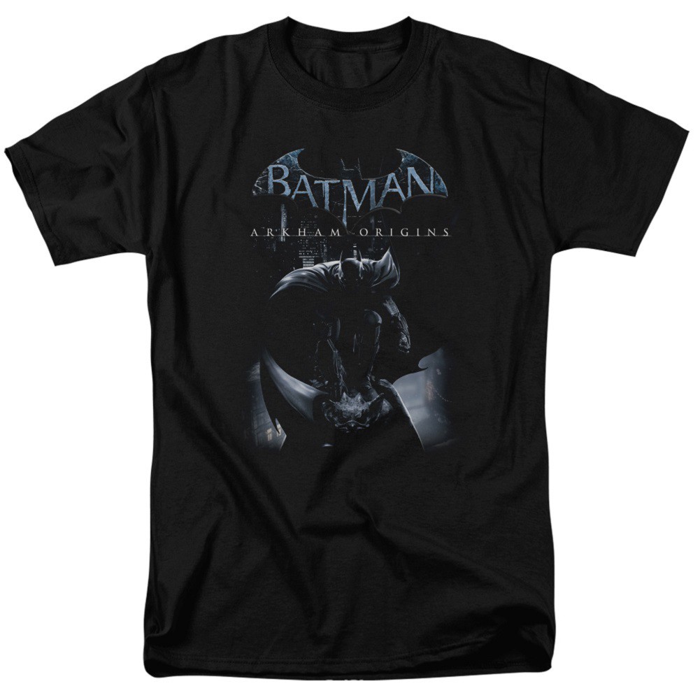 Batman Arkham Origins Poster Men's Black T-Shirt, Black