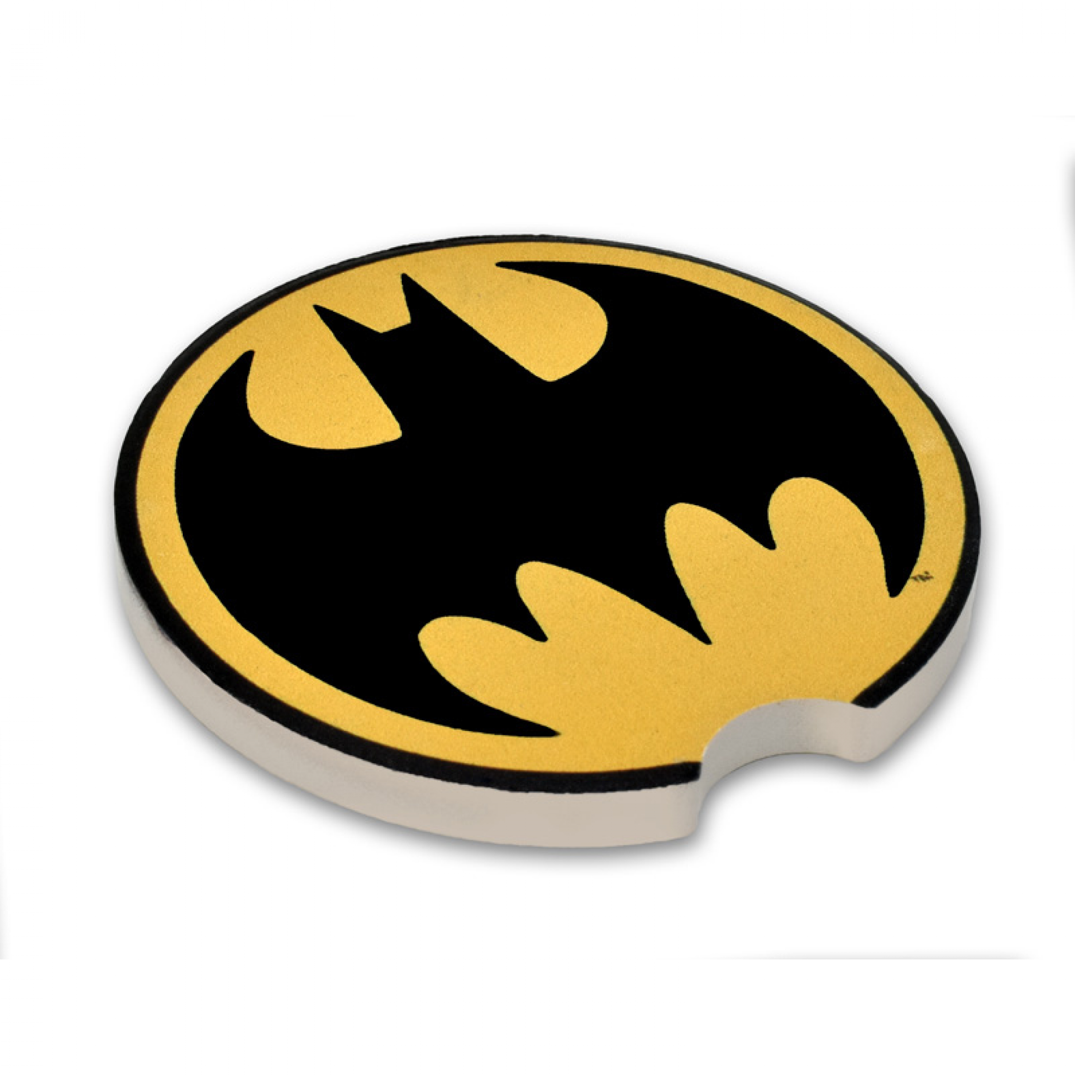 Batman Symbol Absorbent Car Coaster, Black